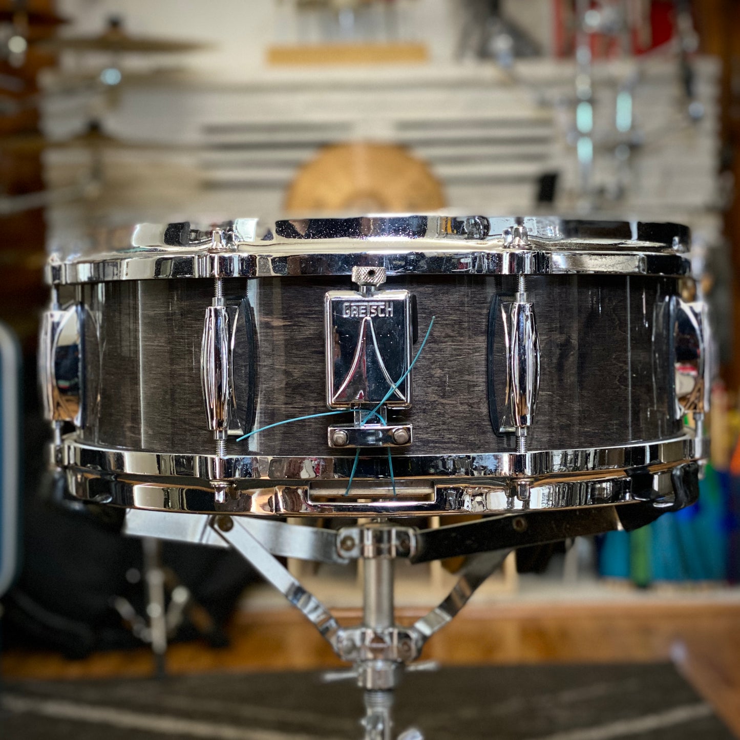 Gretsch Renown 5x14 Maple Snare Drum – Ebony Lacquer