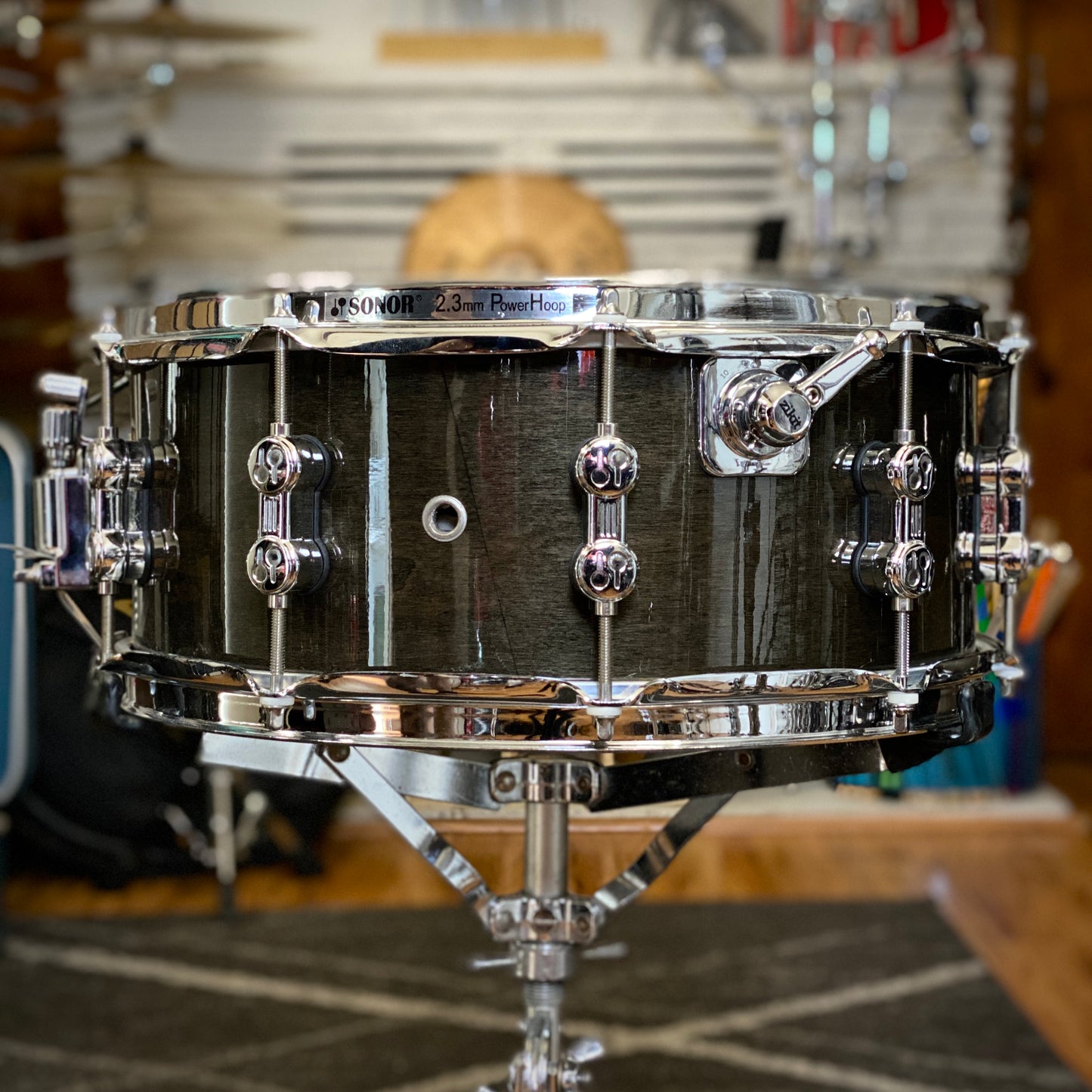 Sonor AQ2 6x14 Snare Drum w/ Zikit Pro Kit – Transparent Black