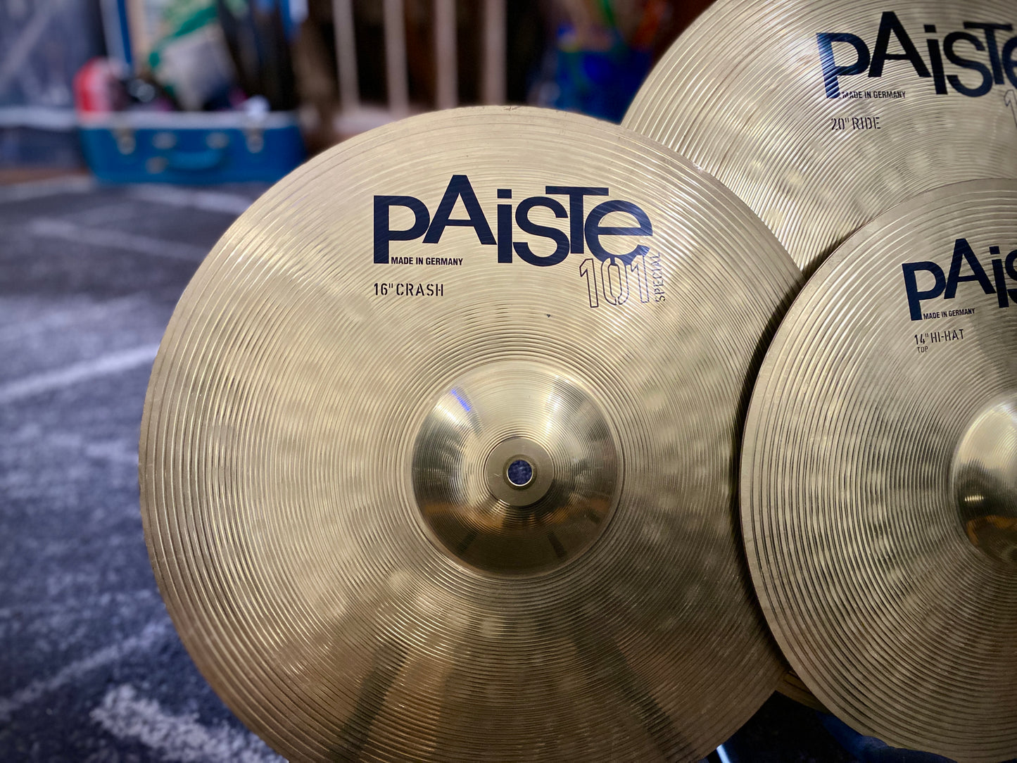 Paiste 101 Brass Universal Cymbal Set