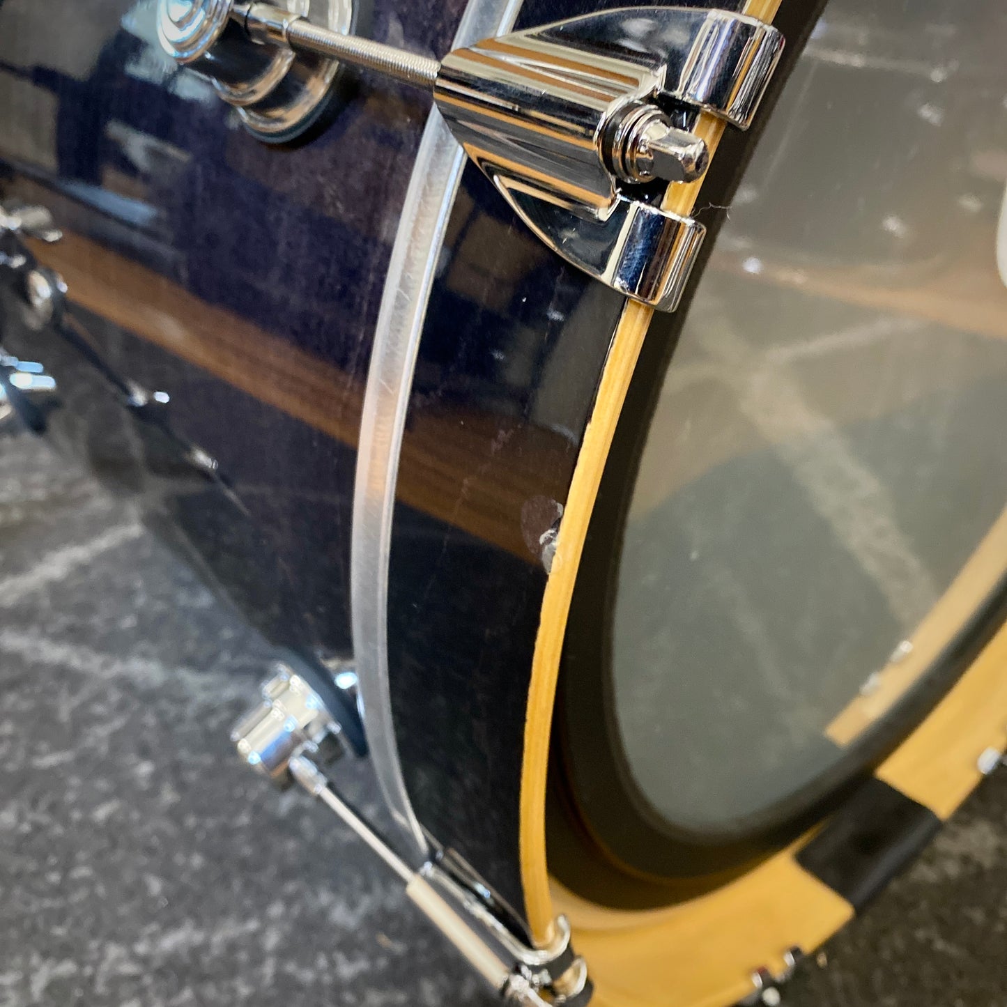 DW Performance Series 4-Piece Fusion Drum Set - Ebony Stain