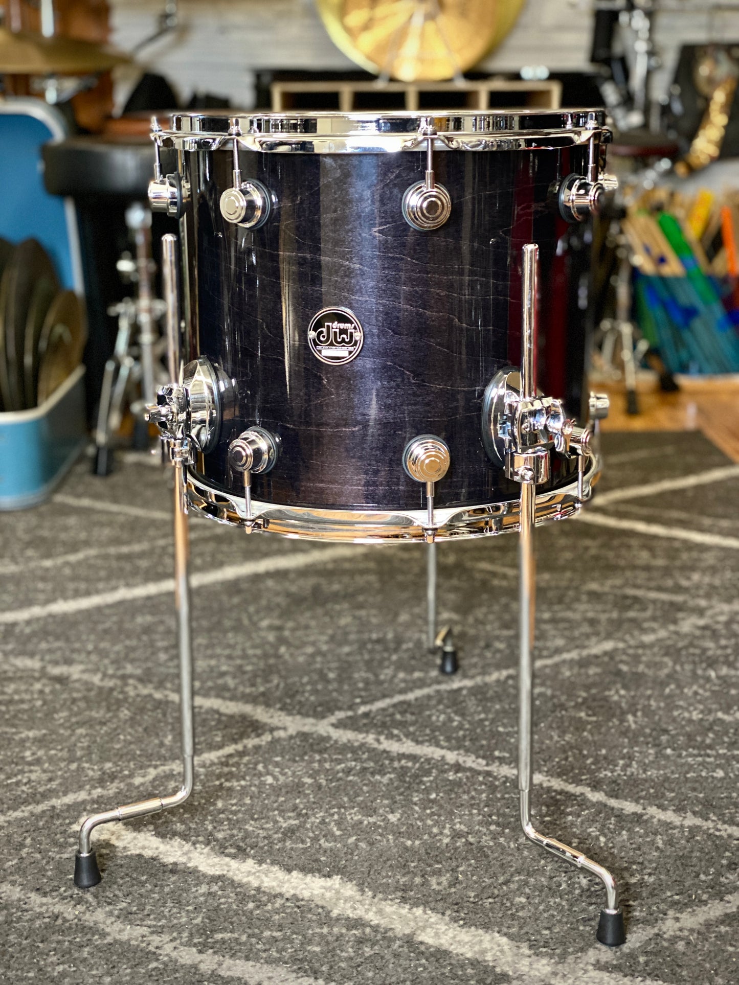 DW Performance Series 4-Piece Fusion Drum Set - Ebony Stain