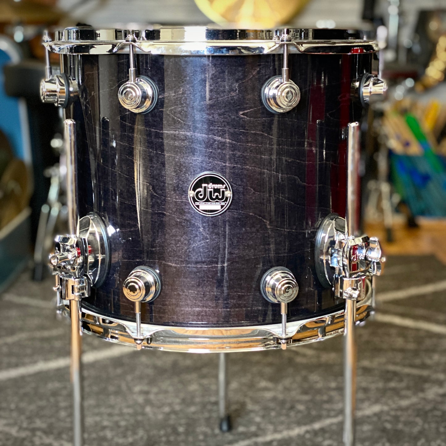 DW Performance Series 4-Piece Fusion Drum Set - Ebony Stain