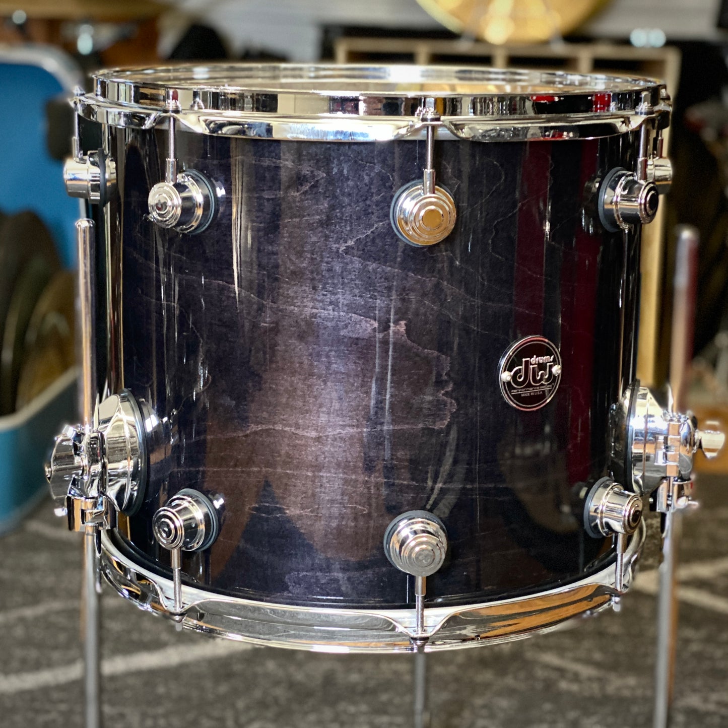 DW Performance Series 4-Piece Fusion Drum Set - Ebony Stain