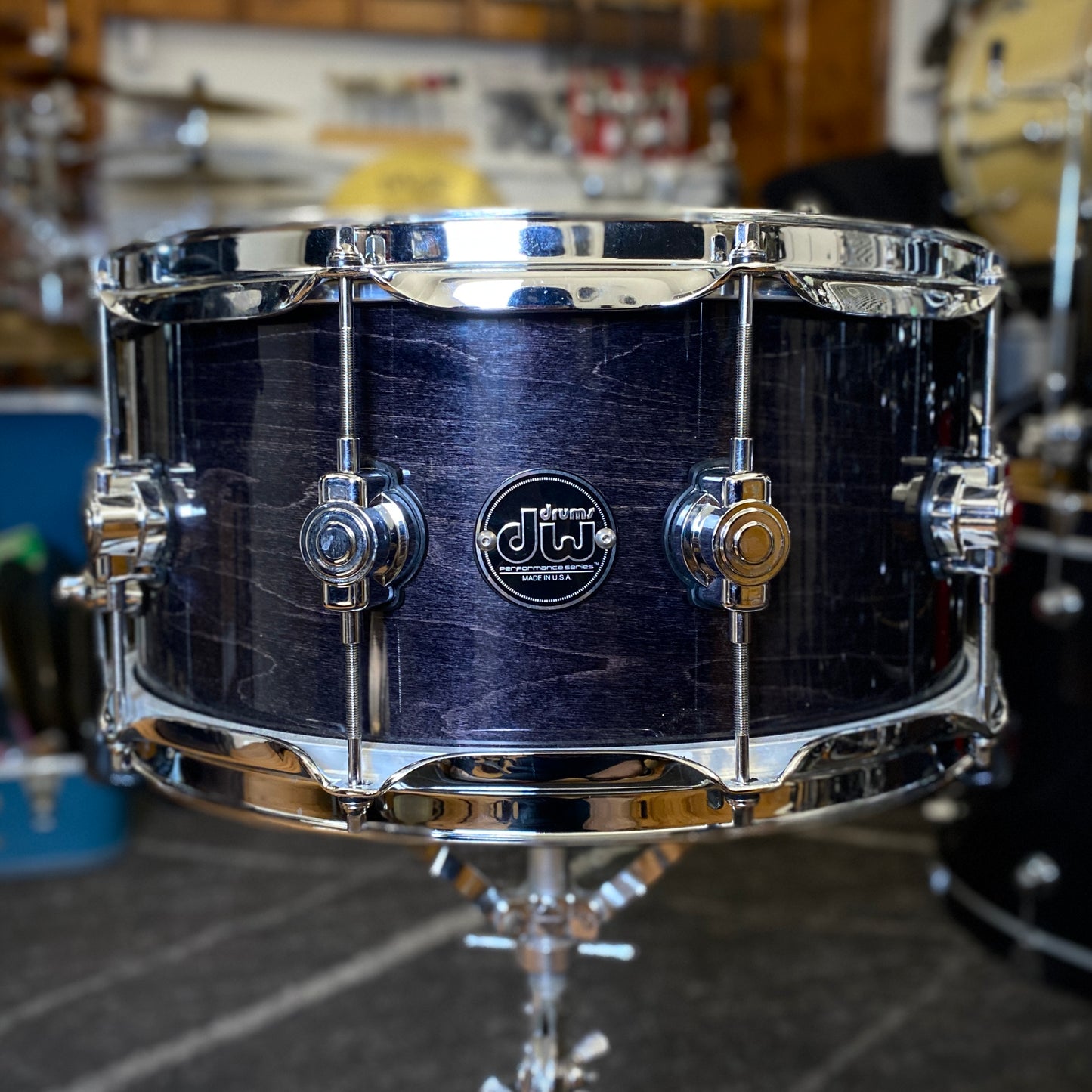 DW Performance Series 6.5x14 Snare Drum - Ebony Stain