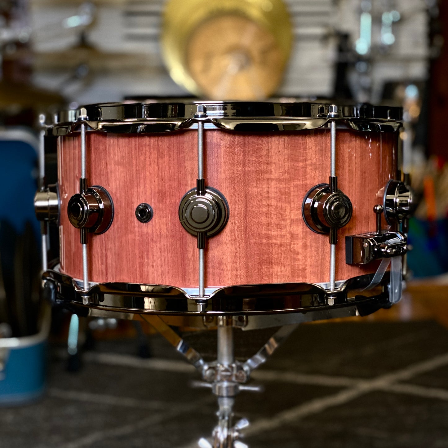 DW Collector’s Series 6.5x14 Purpleheart Wood Snare Drum - Natural