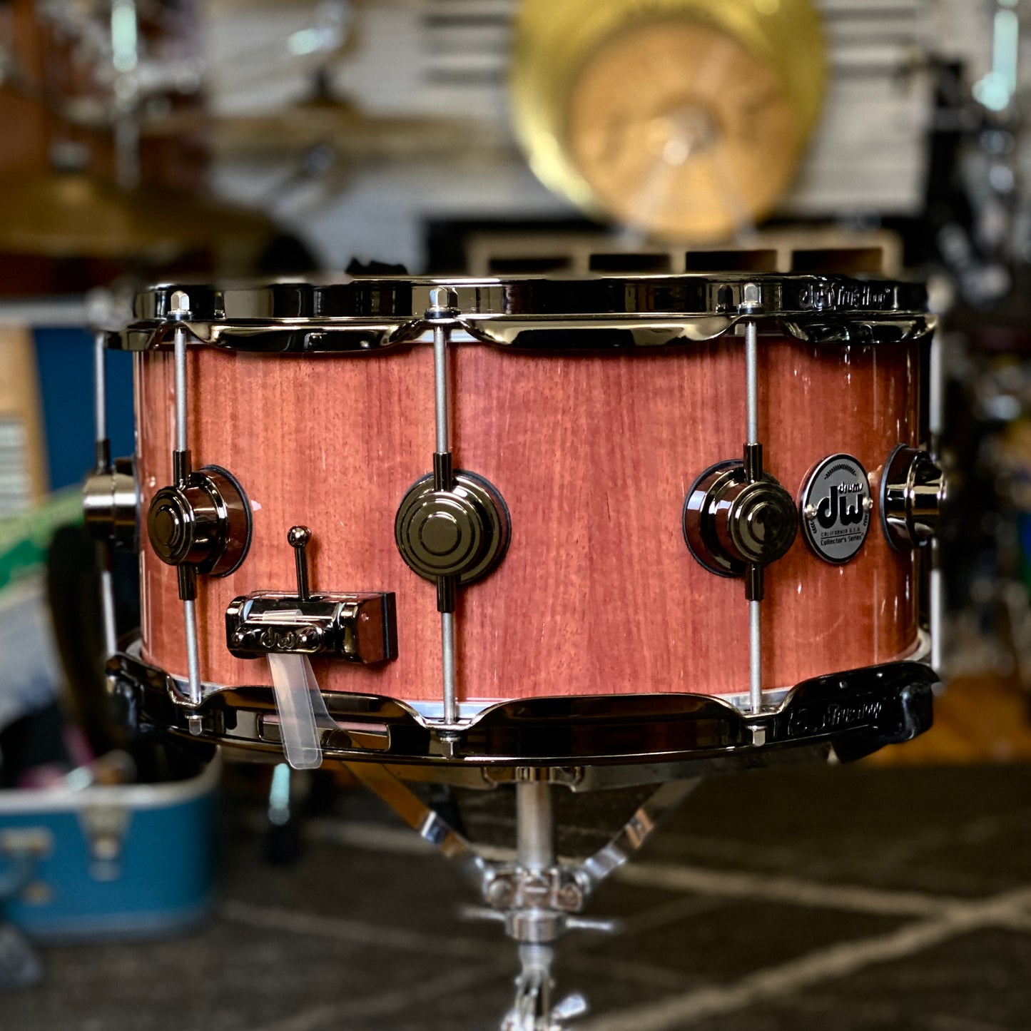 DW Collector’s Series 6.5x14 Purpleheart Wood Snare Drum - Natural