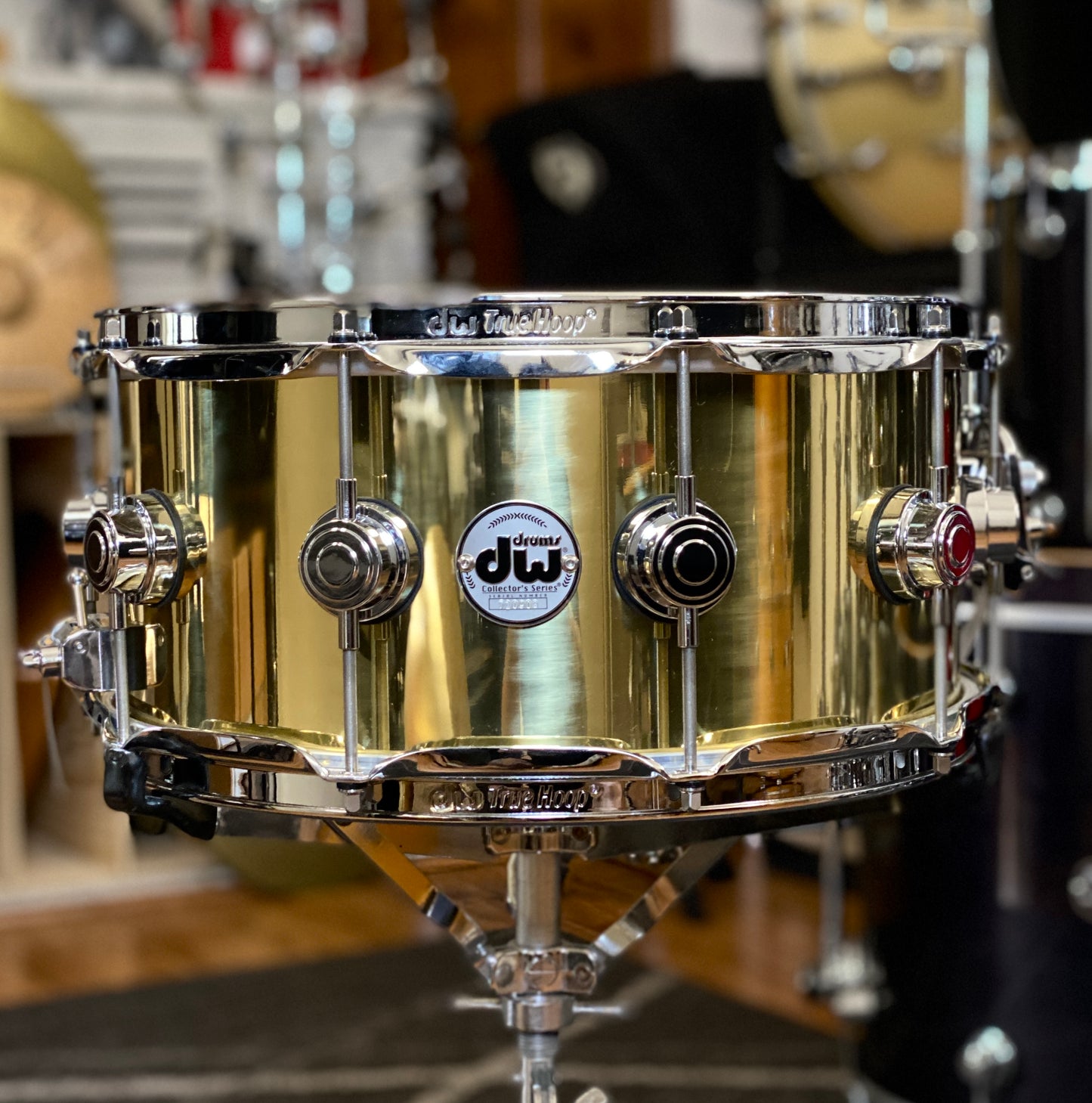 DW Collector’s Series 6.5x14 Polished Brass Snare Drum