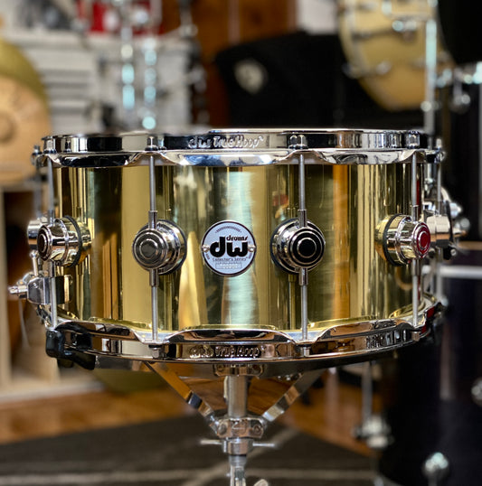 DW Collector’s Series 6.5x14 Polished Brass Snare Drum