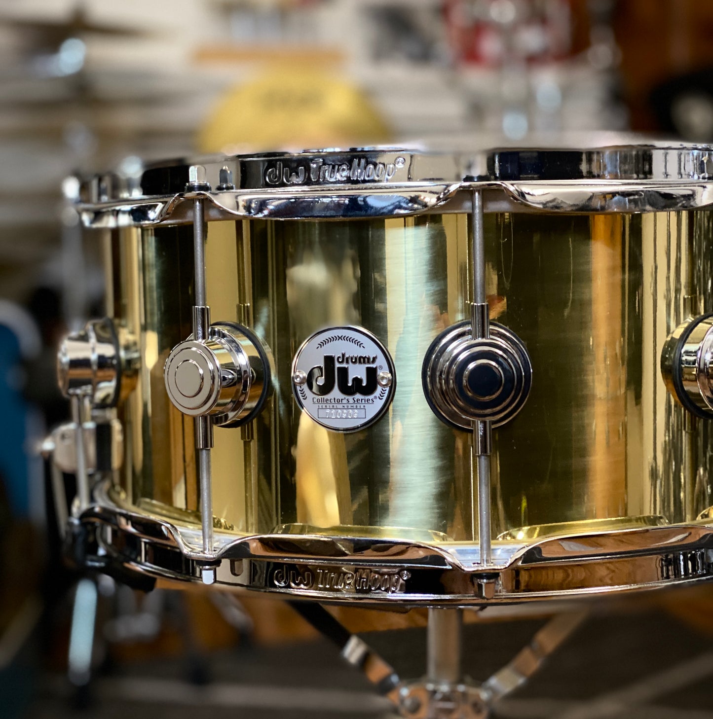 DW Collector’s Series 6.5x14 Polished Brass Snare Drum