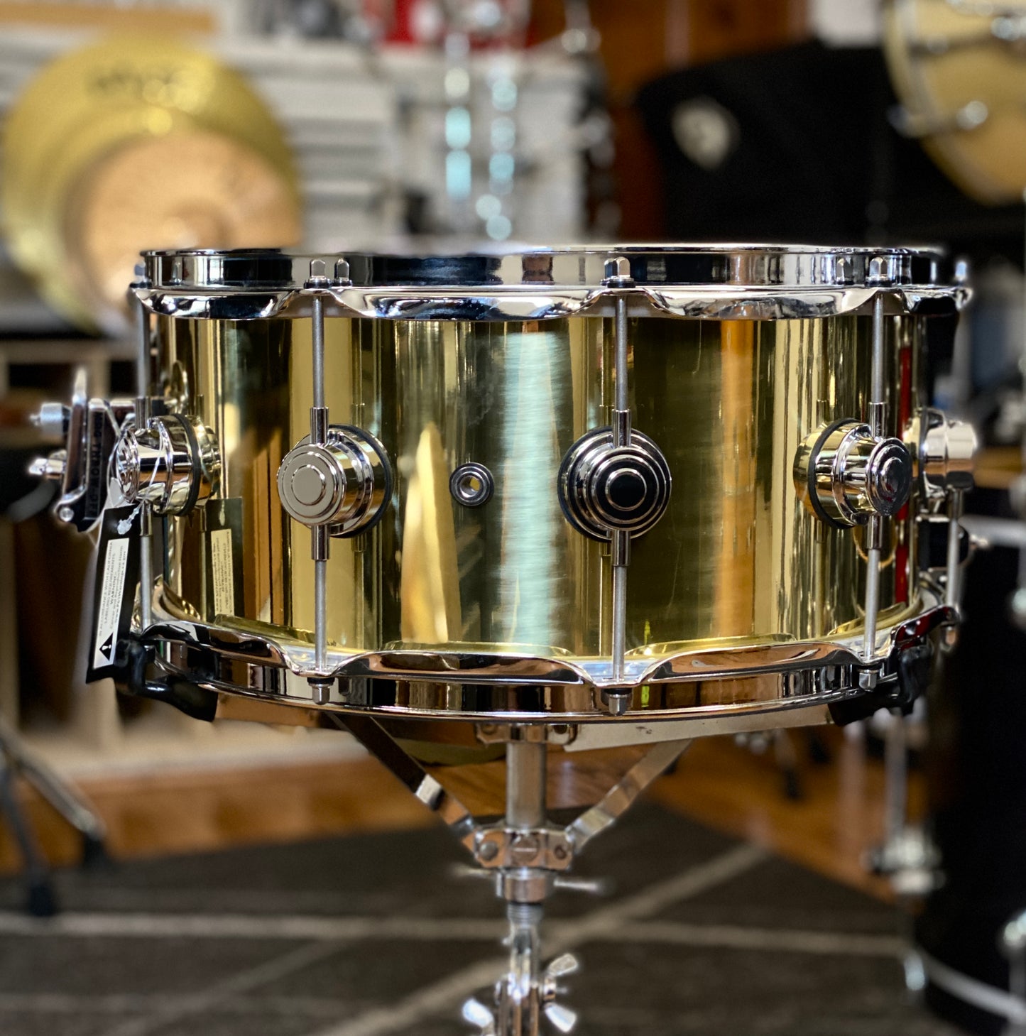 DW Collector’s Series 6.5x14 Polished Brass Snare Drum