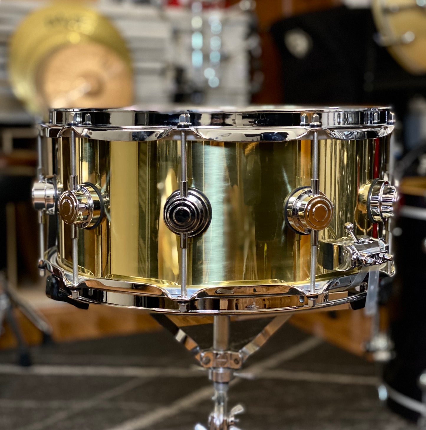 DW Collector’s Series 6.5x14 Polished Brass Snare Drum
