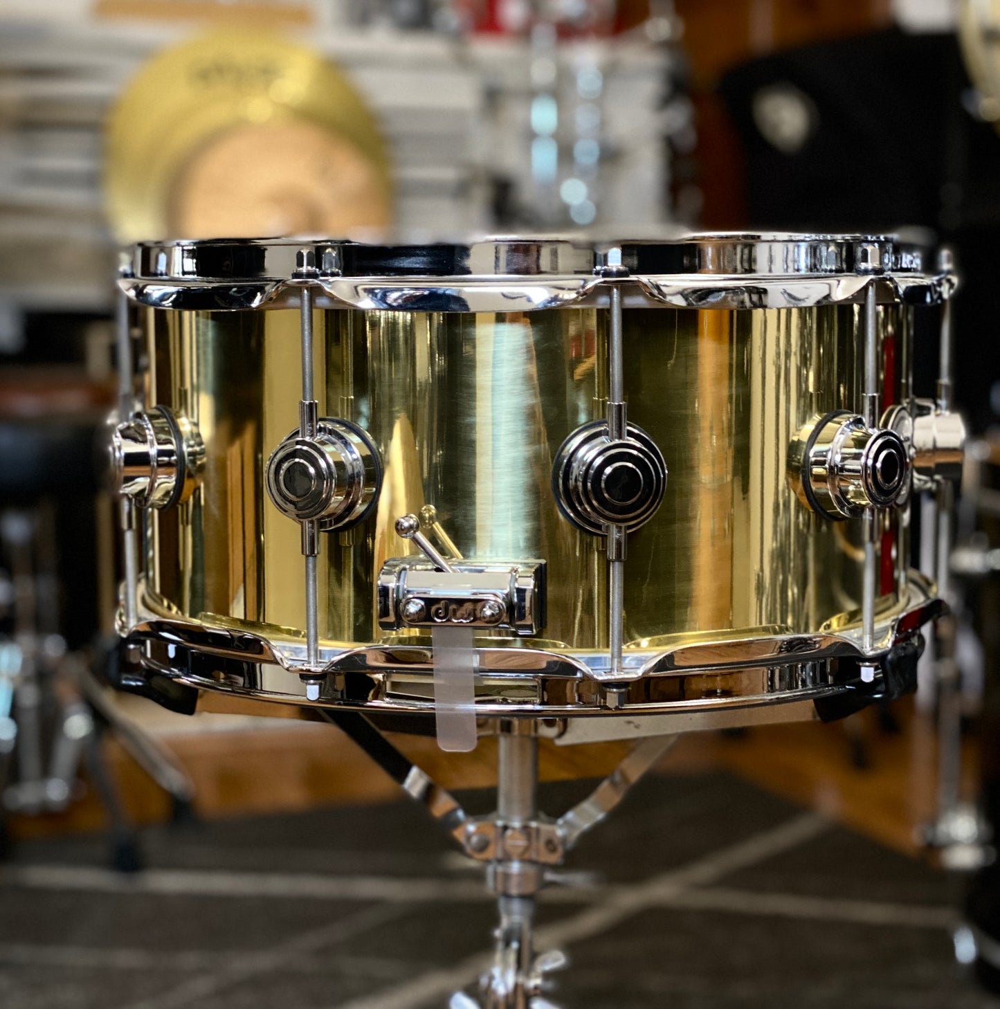 DW Collector’s Series 6.5x14 Polished Brass Snare Drum