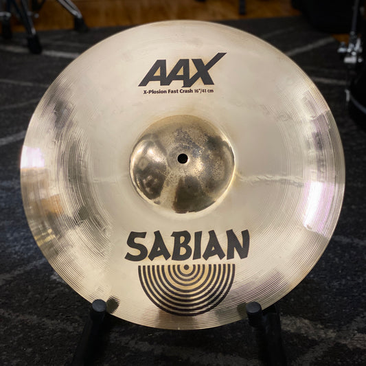 Sabian 16” AAX X-Plosion Crash Cymbal - Brilliant