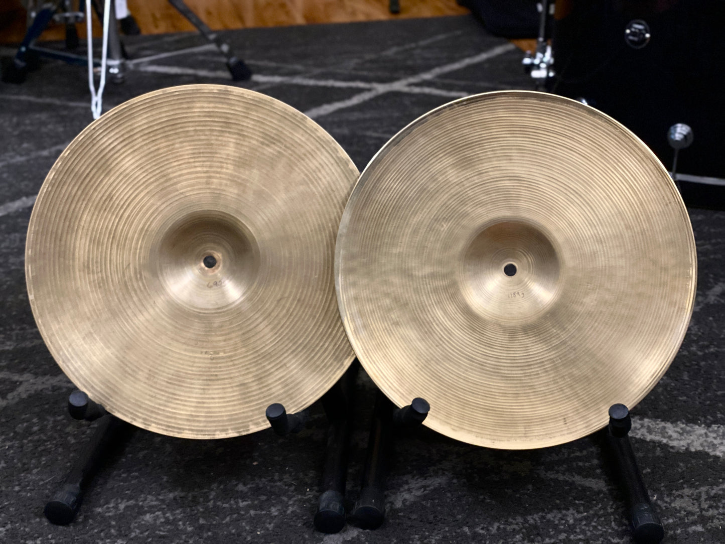 Zildjian 14” Vintage Hi Hat Cymbals 1970s