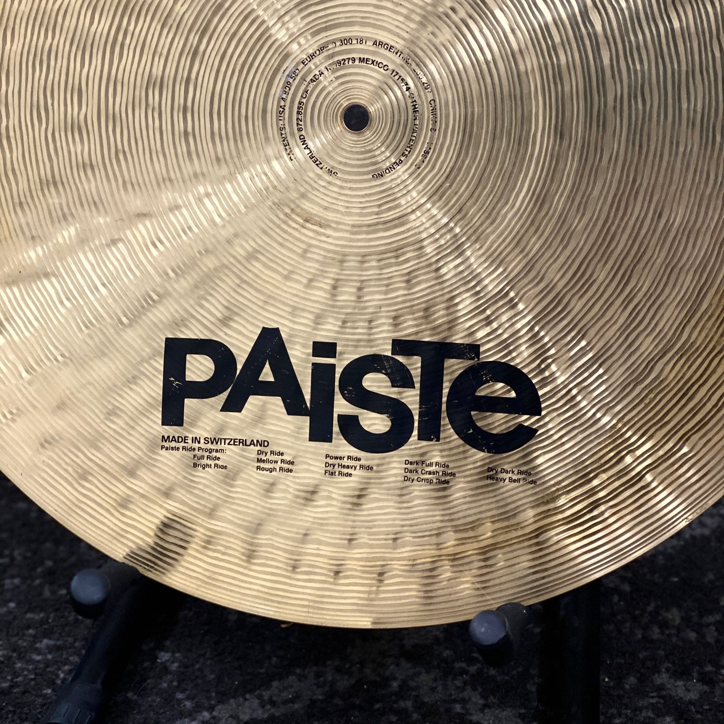 Paiste 20” Signature Flat Ride Cymbal (1997)