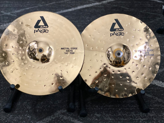 Paiste 14” Alpha Metal Edge Hi Hat Cymbals