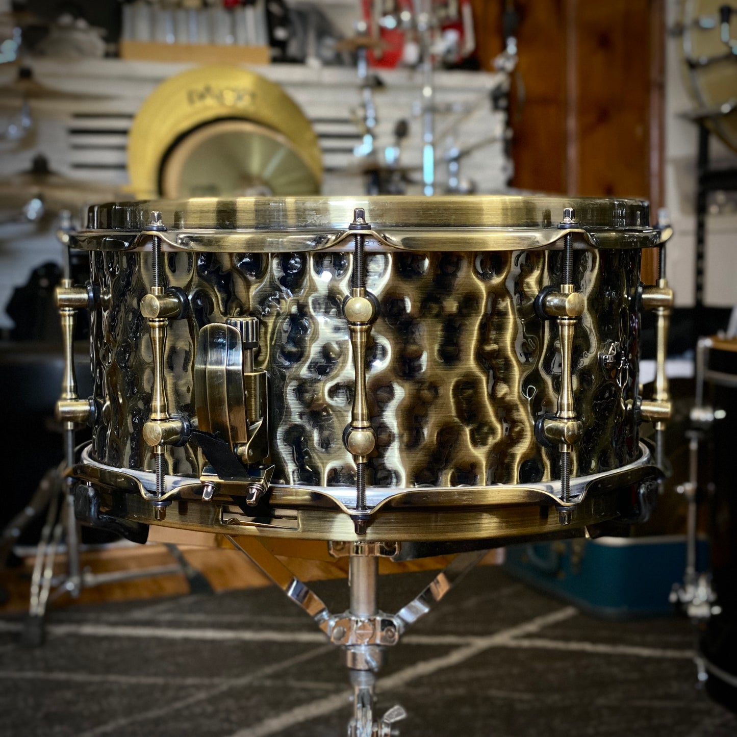 Mapex 6.5x14 Black Panther Sledgehammer Brass Snare Drum