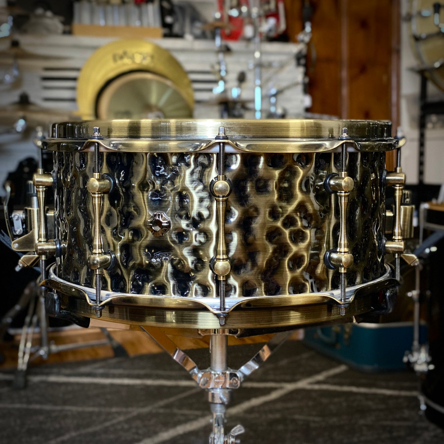 Mapex 6.5x14 Black Panther Sledgehammer Brass Snare Drum