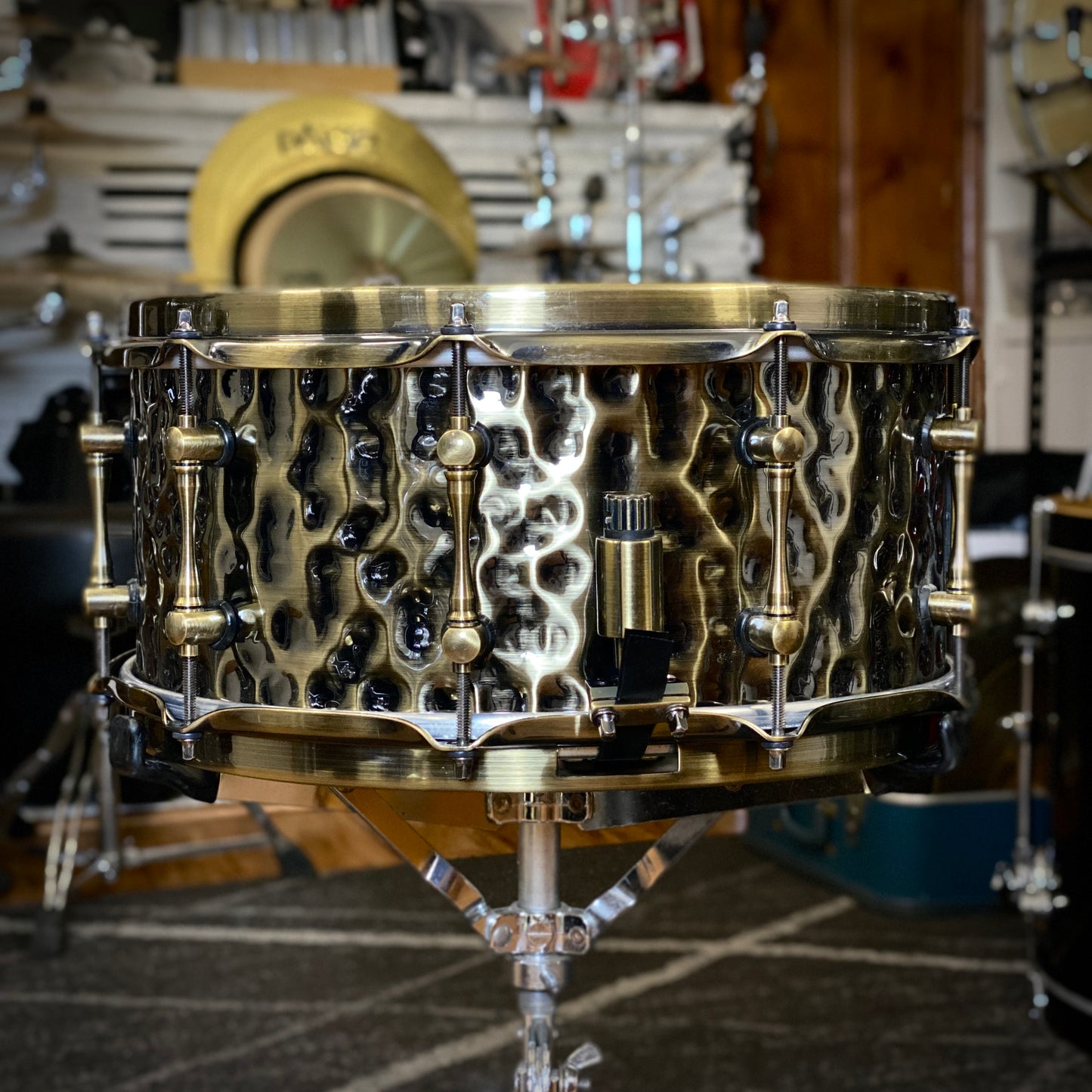 Mapex 6.5x14 Black Panther Sledgehammer Brass Snare Drum