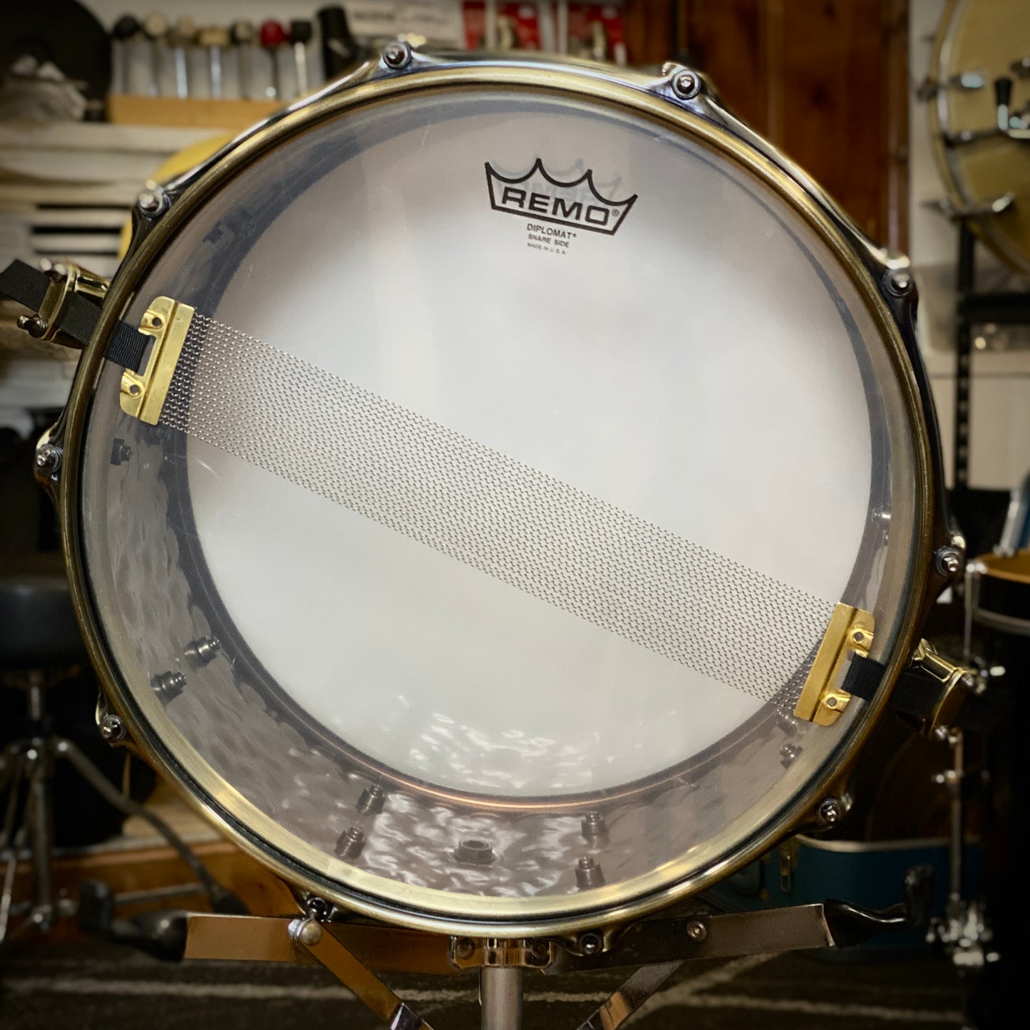 Mapex 6.5x14 Black Panther Sledgehammer Brass Snare Drum