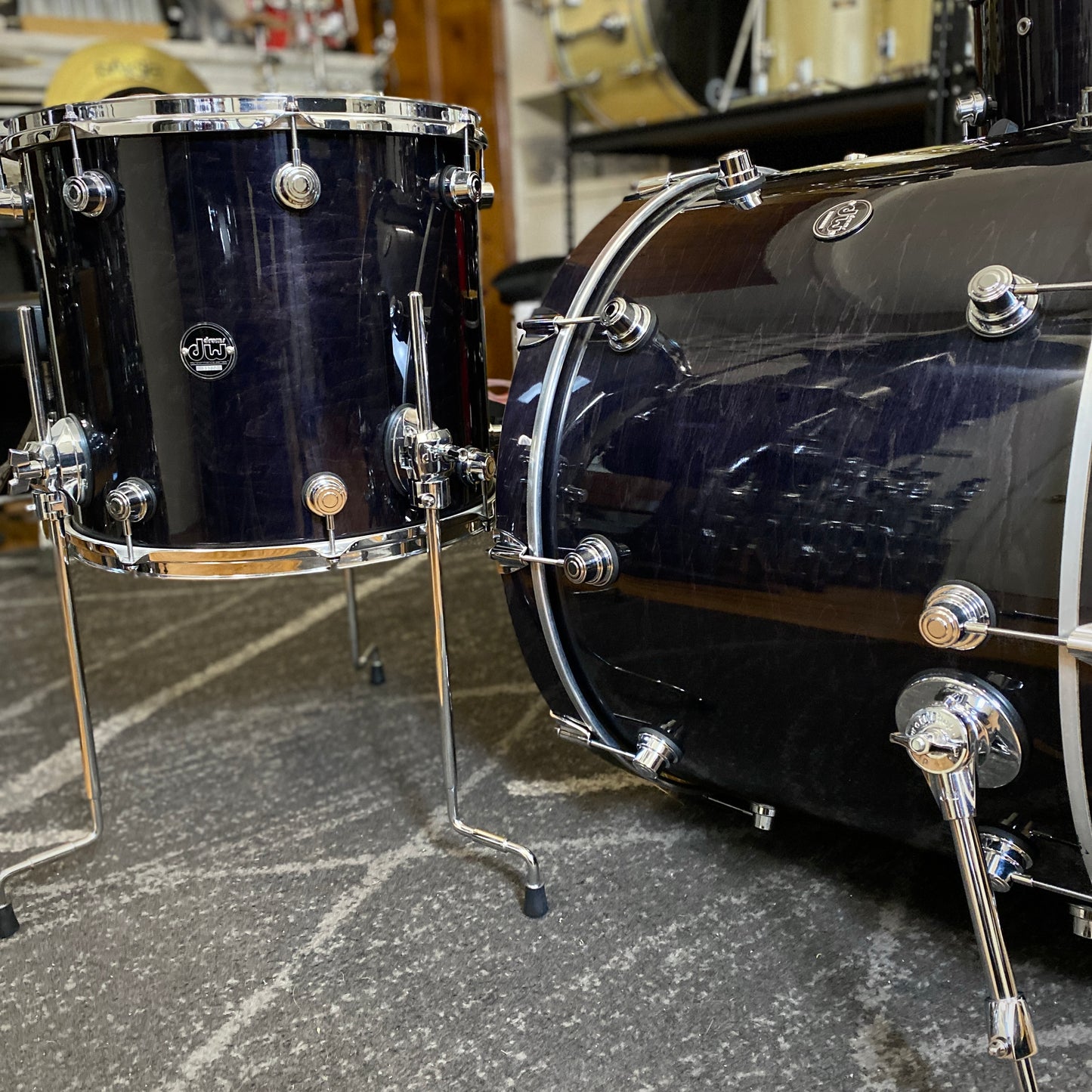 DW Performance Series 3-Piece Drum Set - Ebony Stain