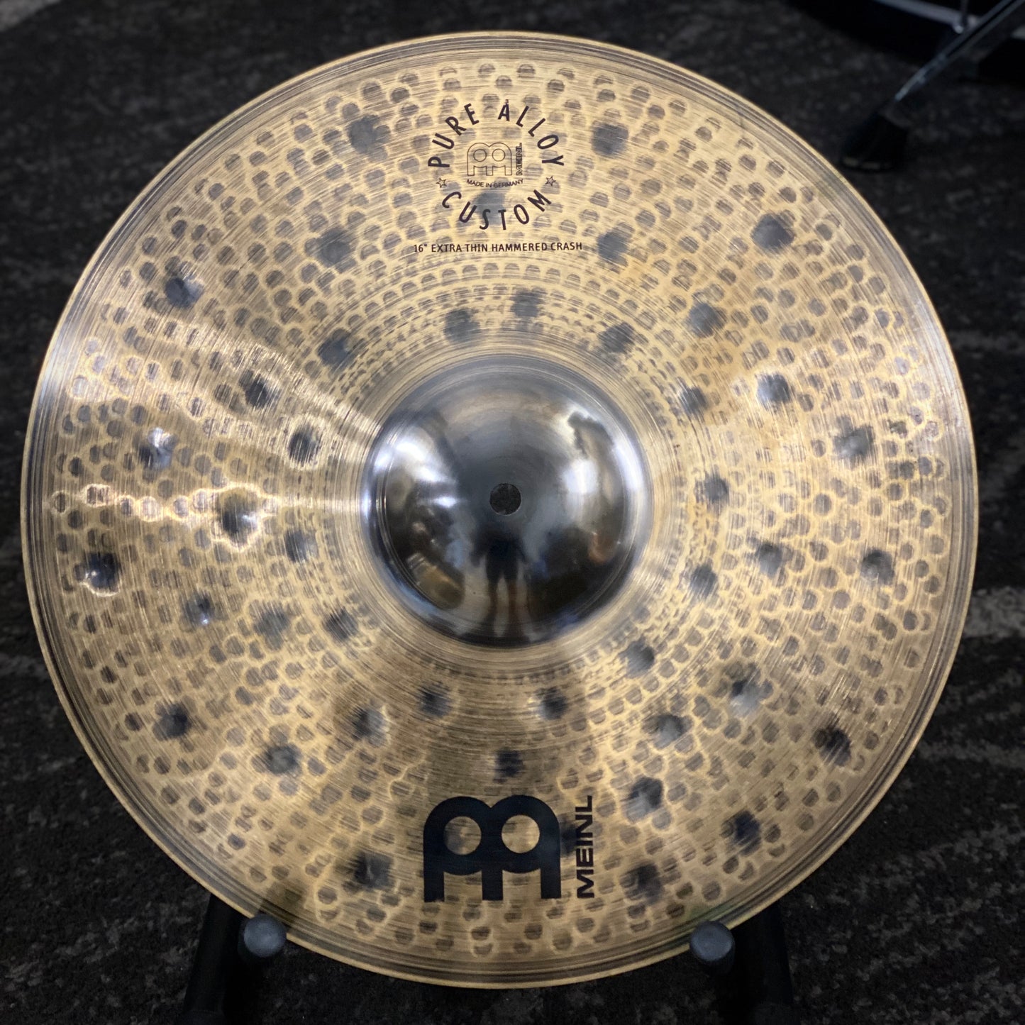 Meinl 16” Pure Alloy Custom Extra Thin Hammered Crash Cymbal
