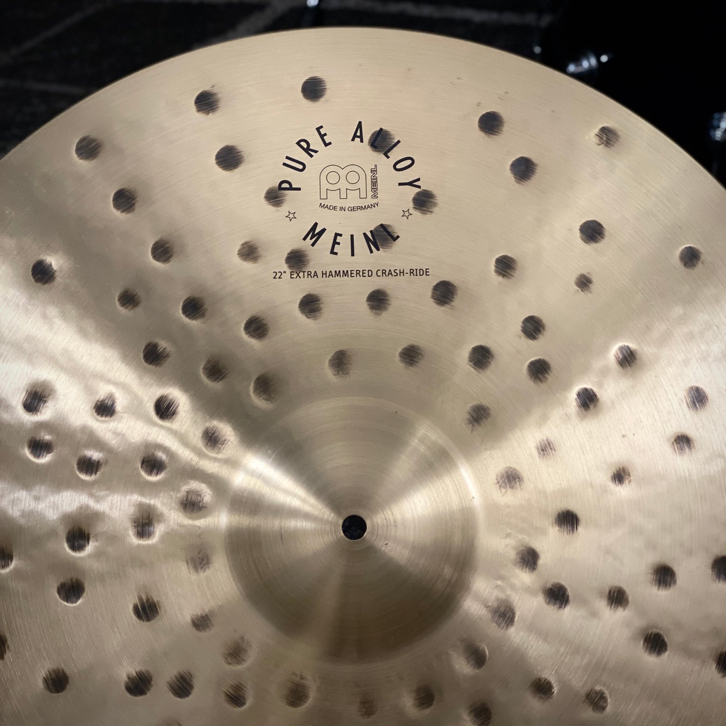 Meinl 22” Pure Alloy Extra Hammered Crash Ride Cymbal