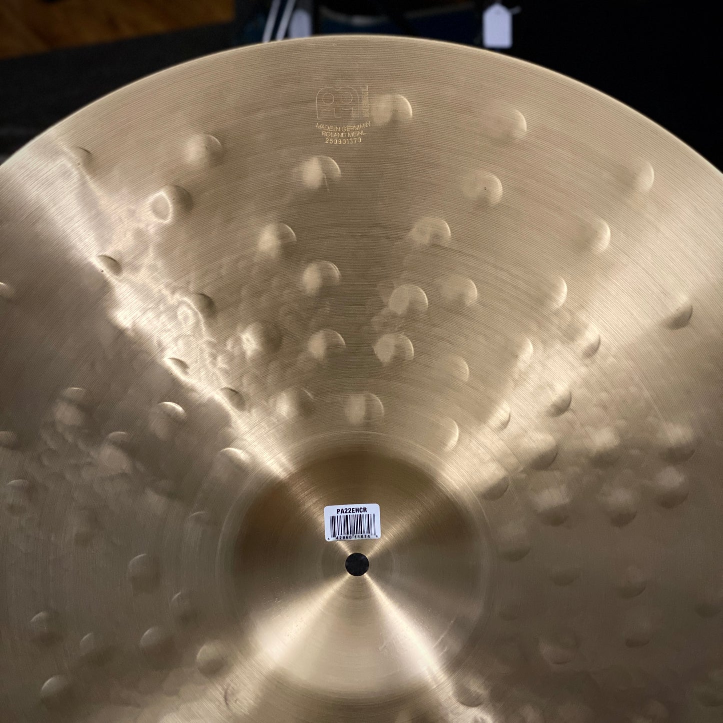 Meinl 22” Pure Alloy Extra Hammered Crash Ride Cymbal