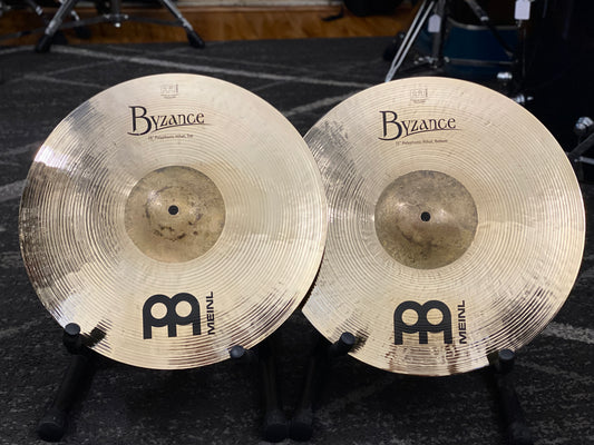 Meinl 15” Byzance Polyphonic Hi-Hat Cymbals - Brilliant