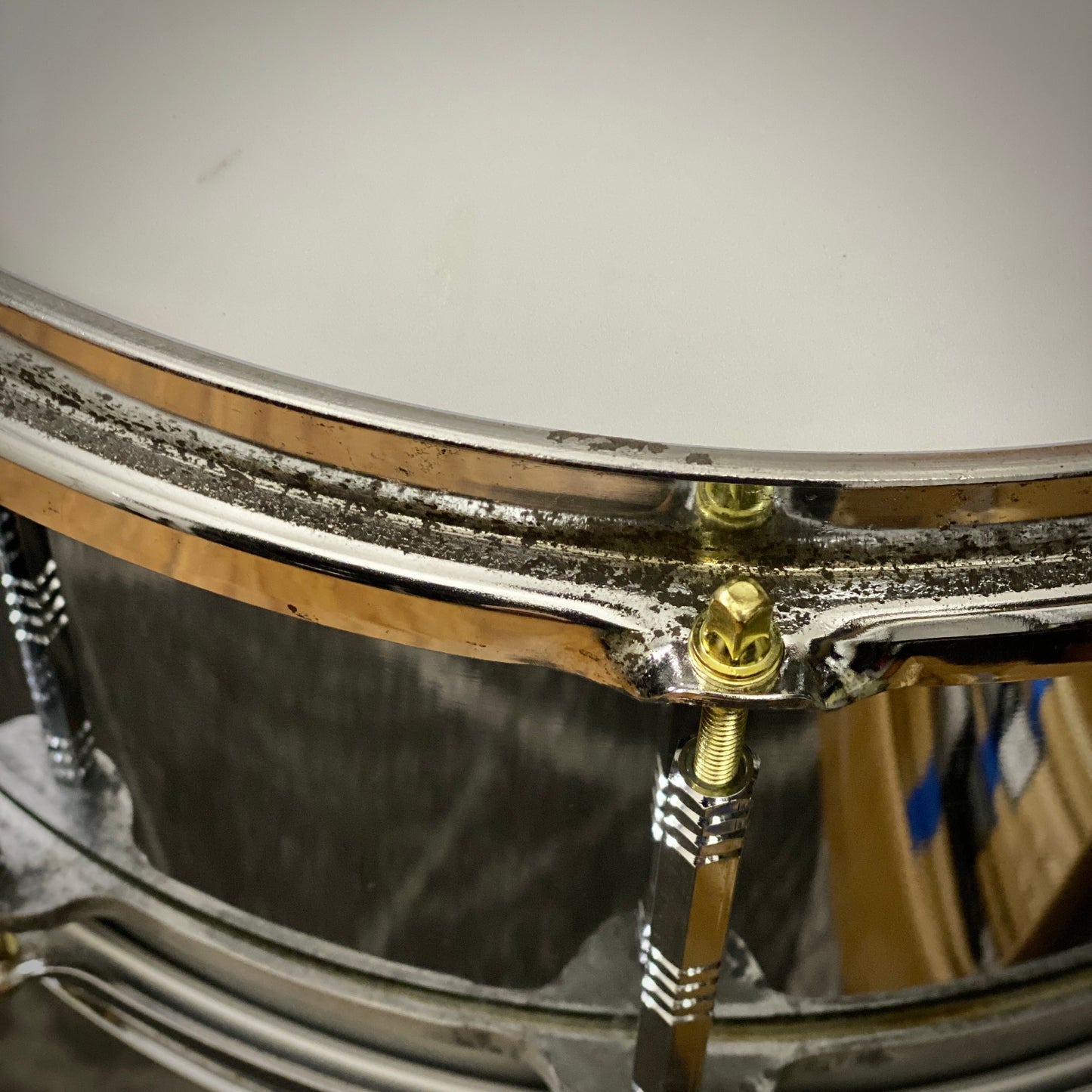 Pearl 5x14 Free Floating Steel Snare Drum – 1st Gen 1980s