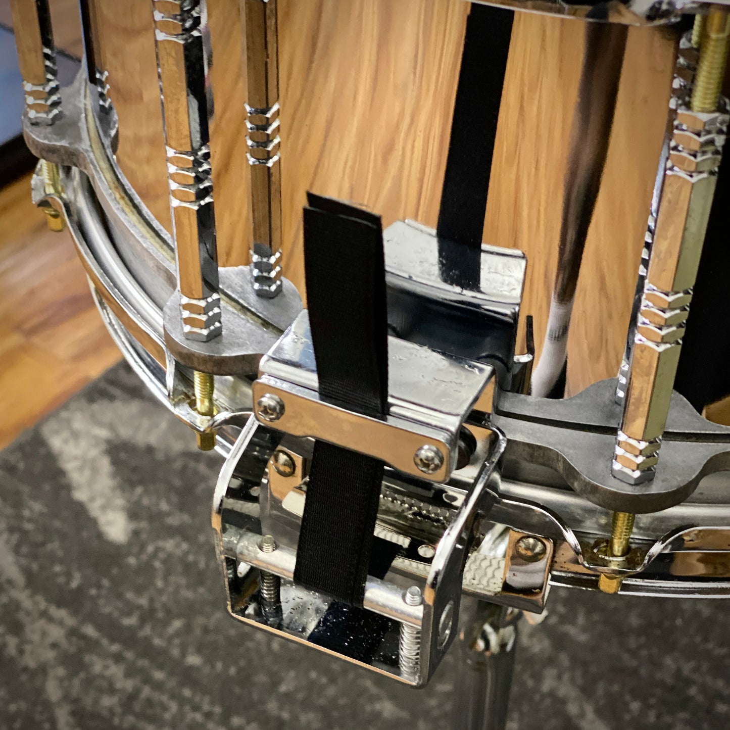 Pearl 5x14 Free Floating Steel Snare Drum – 1st Gen 1980s