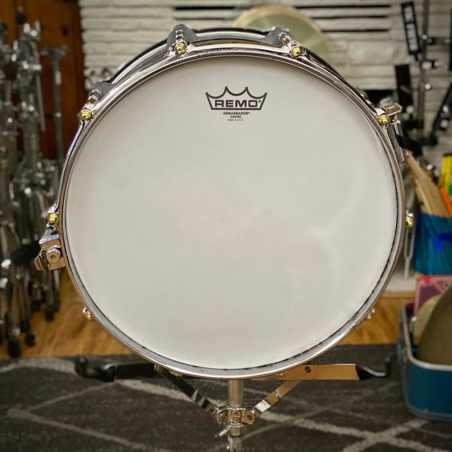 Pearl 5x14 Free Floating Steel Snare Drum – 1st Gen 1980s