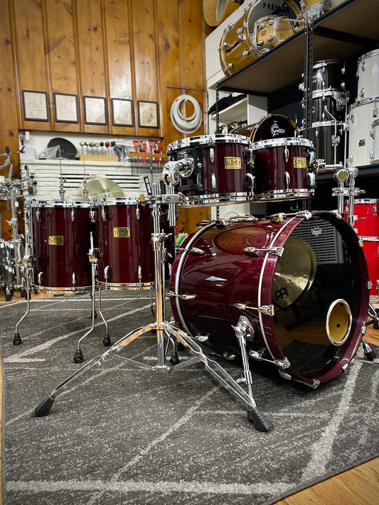Pearl Masters Custom Maple Drum Kit – Wine Red (1990s)