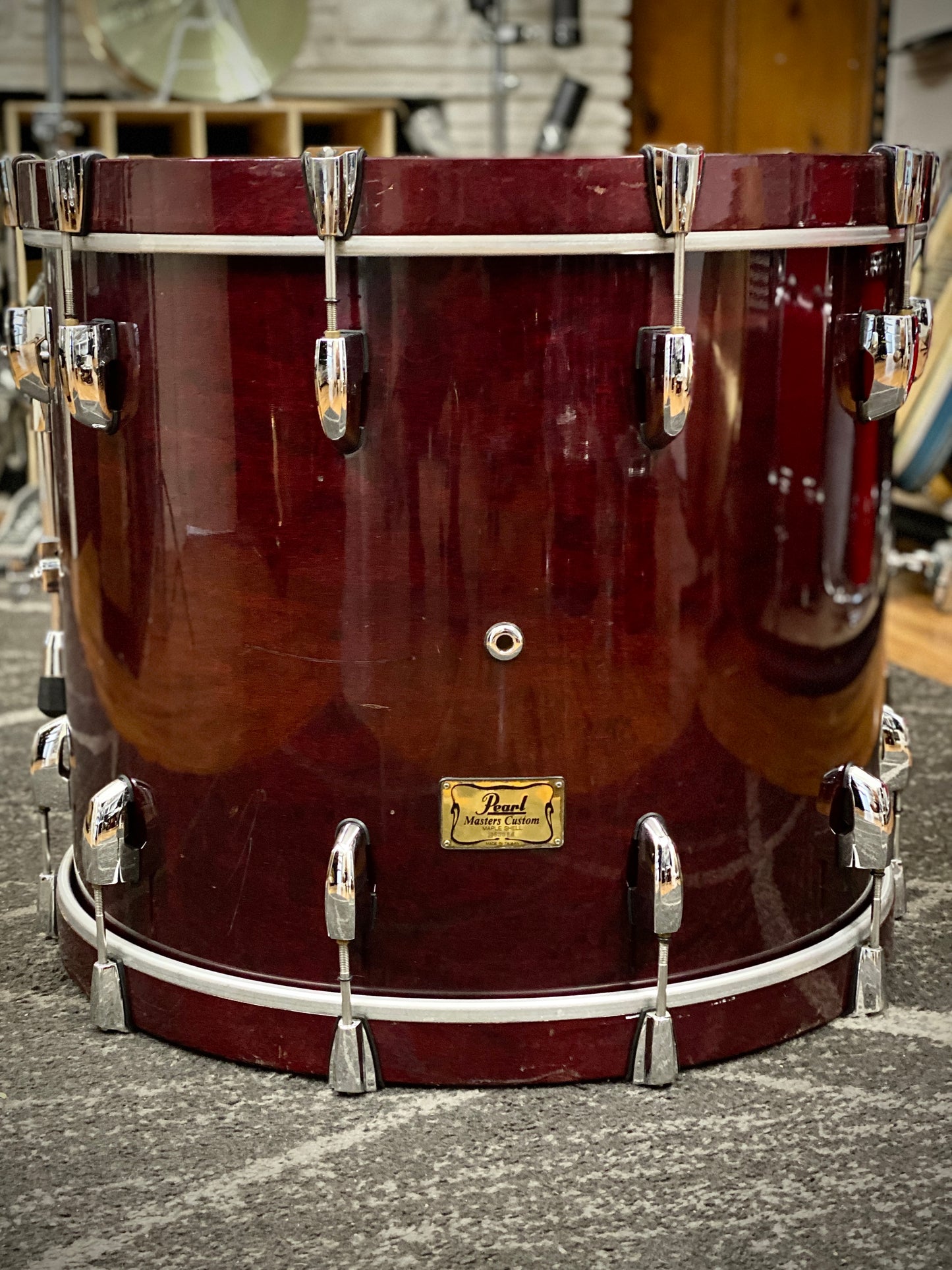Pearl Masters Custom Maple Drum Kit – Wine Red (1990s)