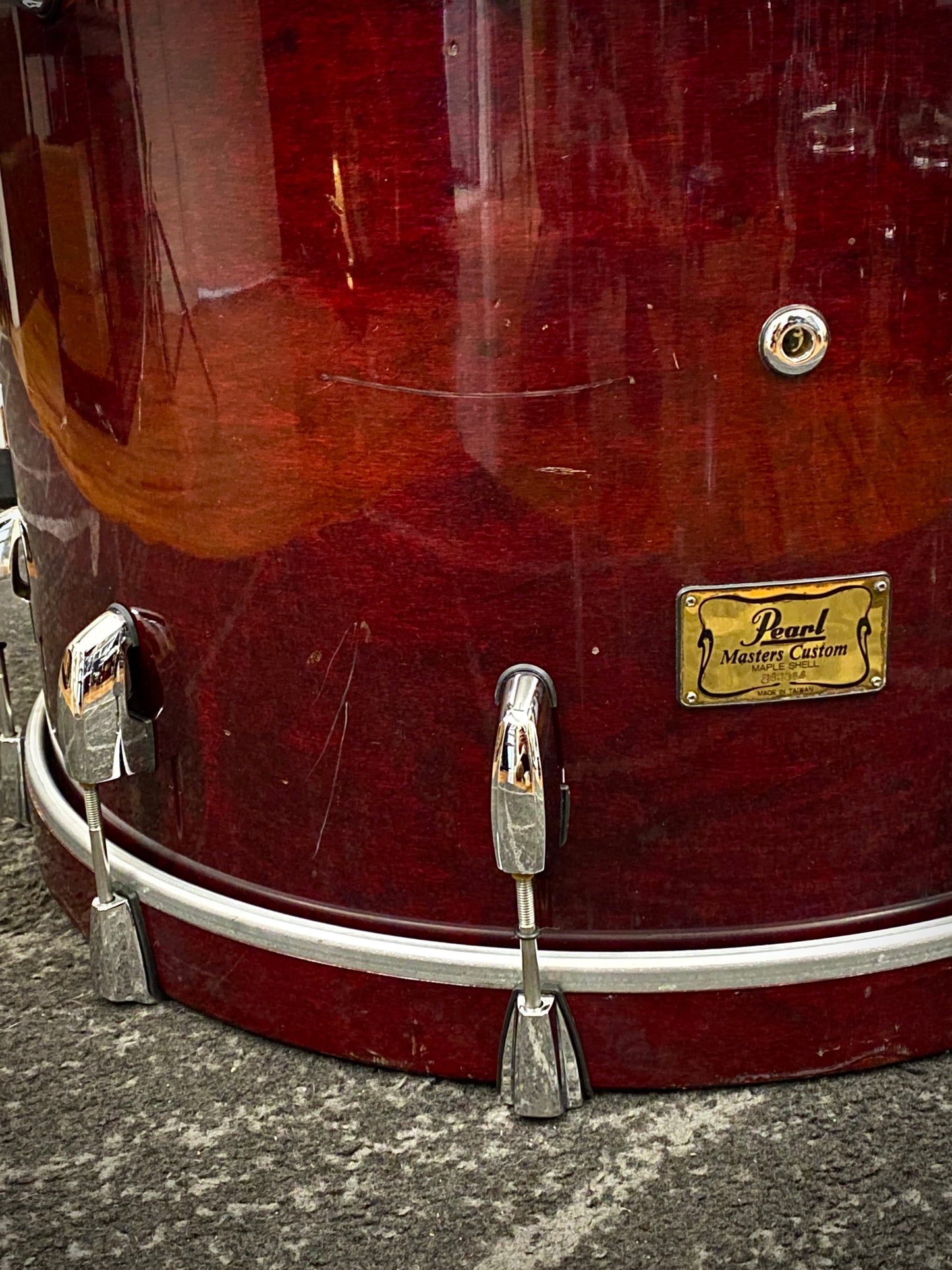 Pearl Masters Custom Maple Drum Kit – Wine Red (1990s)