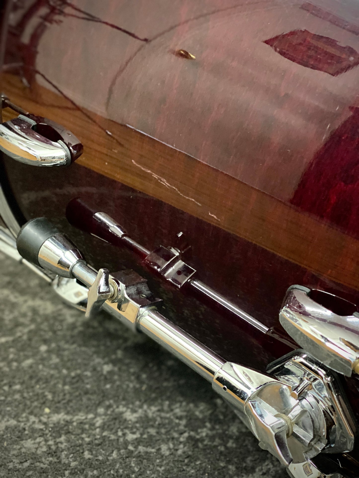 Pearl Masters Custom Maple Drum Kit – Wine Red (1990s)