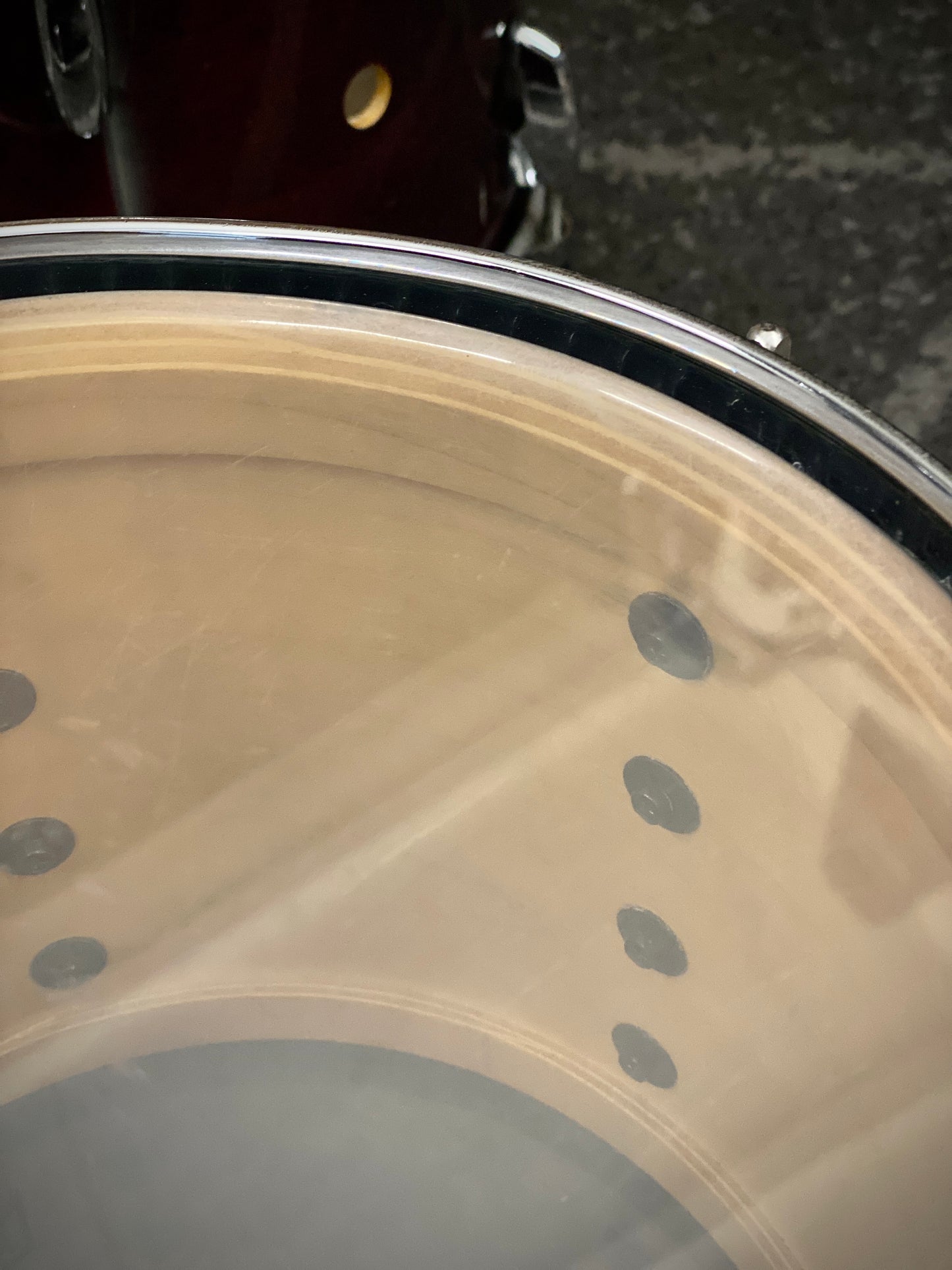 Pearl Masters Custom Maple Drum Kit – Wine Red (1990s)
