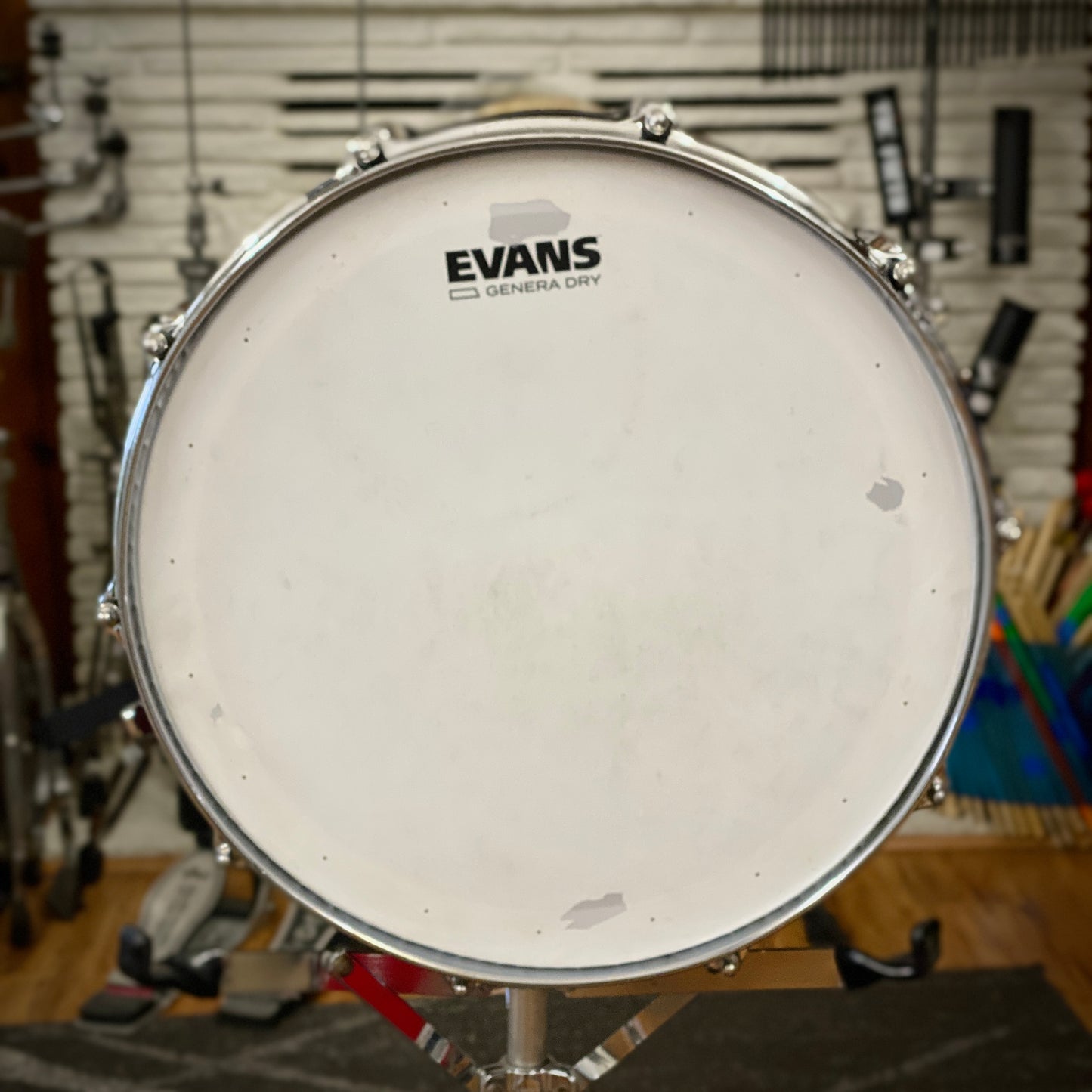 Pearl 6.5x14 Masters Custom Maple Snare Drum - Wine Red - 1990s
