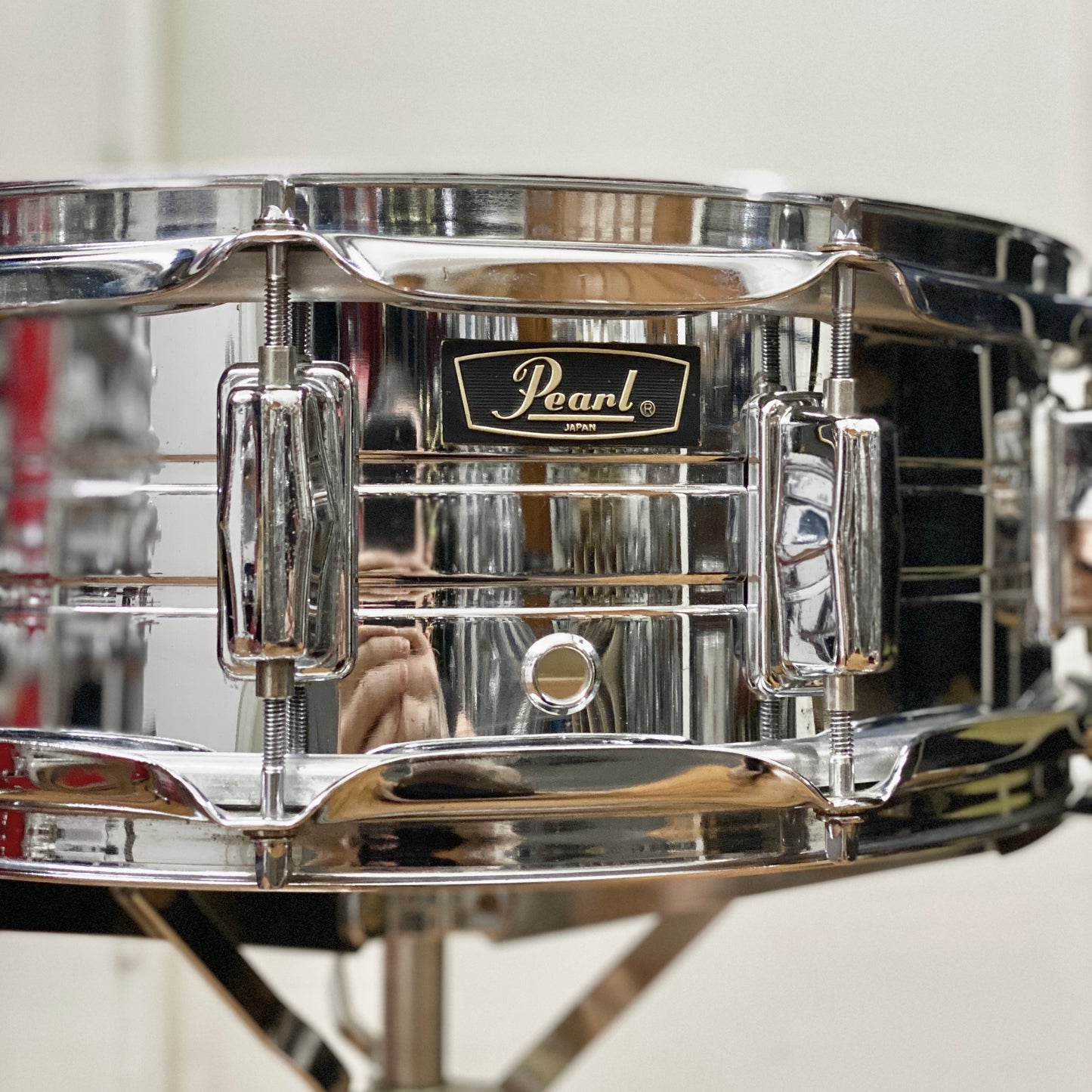 Pearl 5x14 Chrome Over Steel Snare Drum 1970s