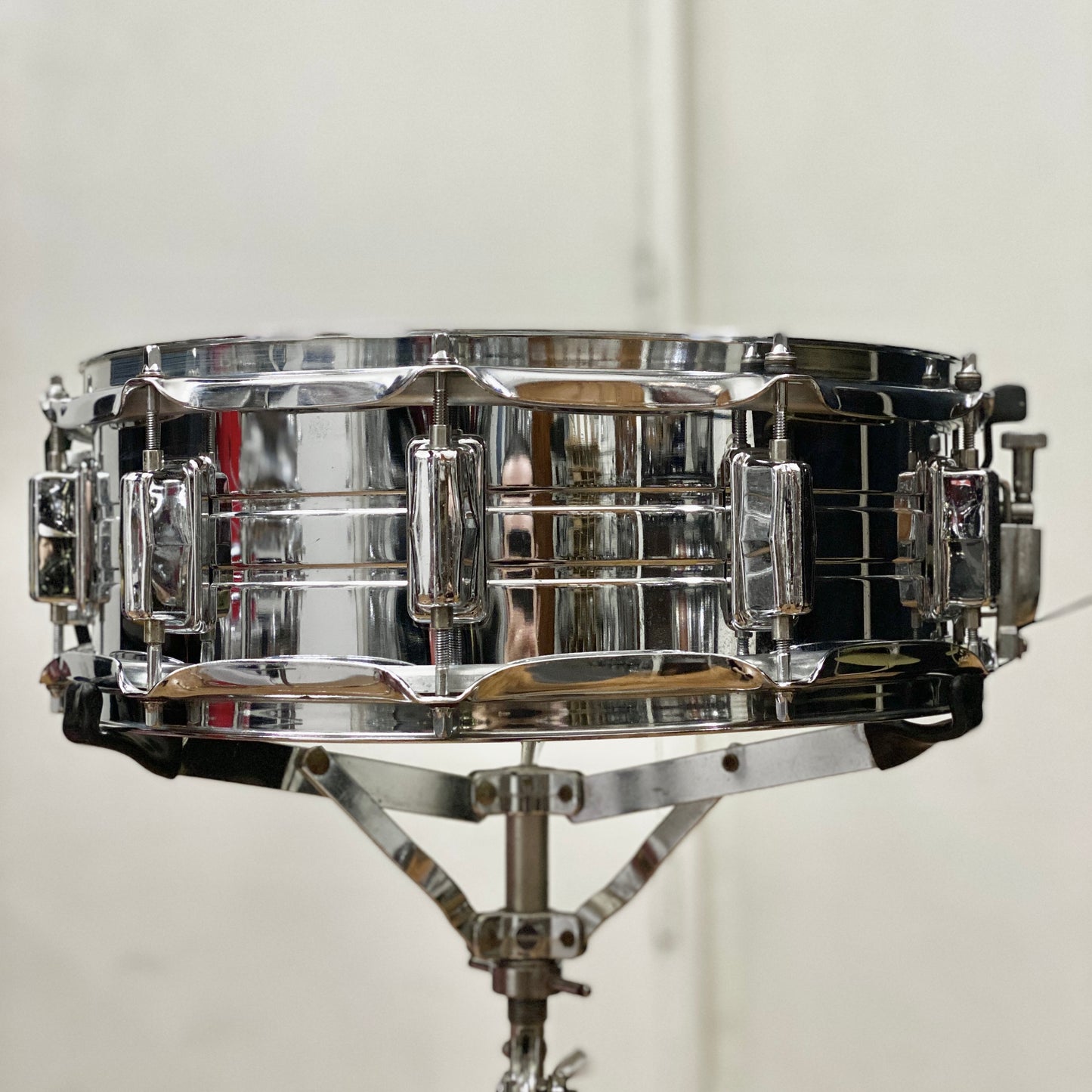 Pearl 5x14 Chrome Over Steel Snare Drum 1970s