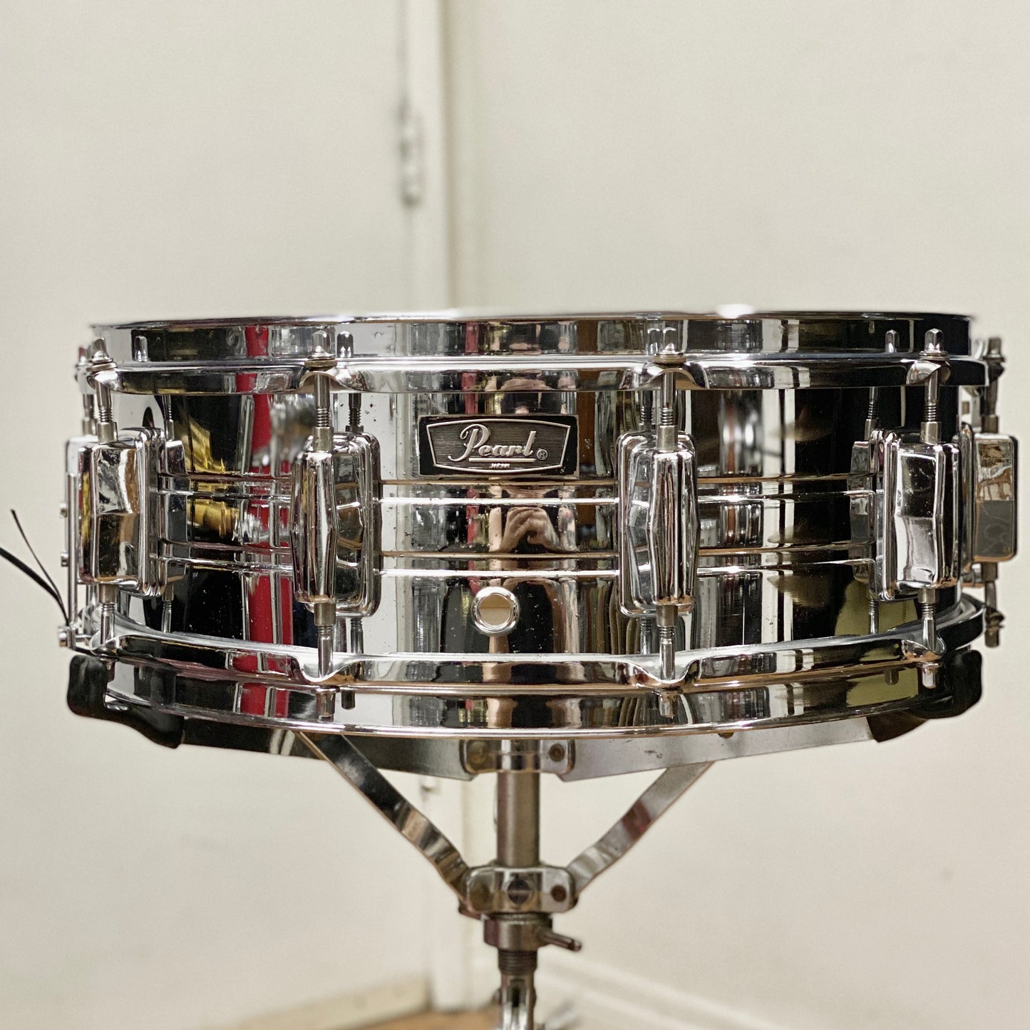 Pearl 5x14 Chrome Over Steel Snare Drum 1970s