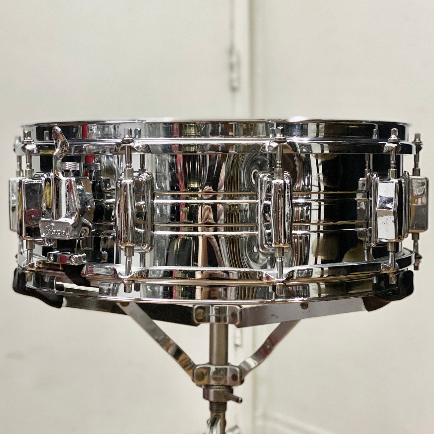 Pearl 5x14 Chrome Over Steel Snare Drum 1970s