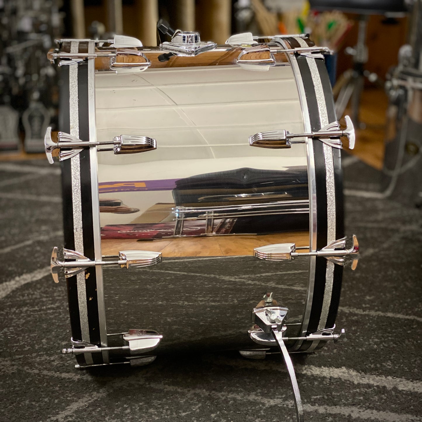 Ludwig 14x22 Stainless Steel Kick Drum - 1970s