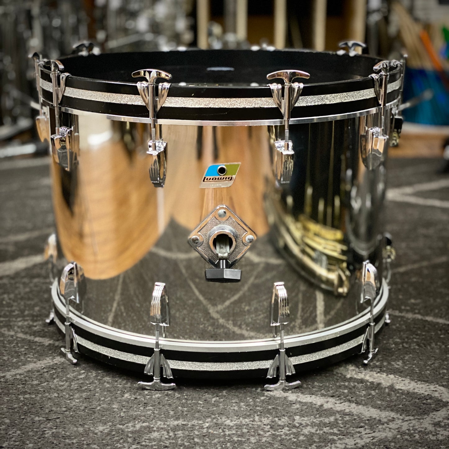 Ludwig 14x22 Stainless Steel Kick Drum - 1970s