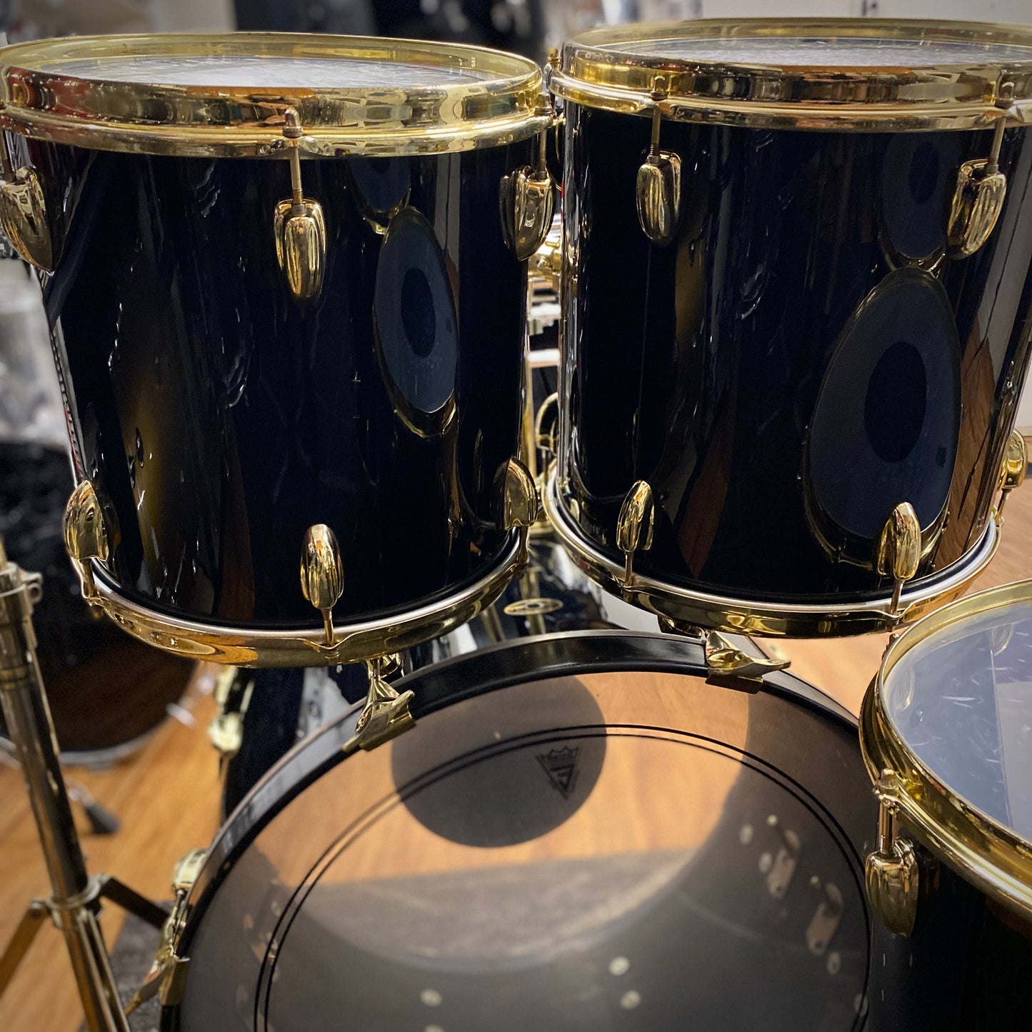 Slingerland Limited Edition Black Gold Drum Set - 1980s