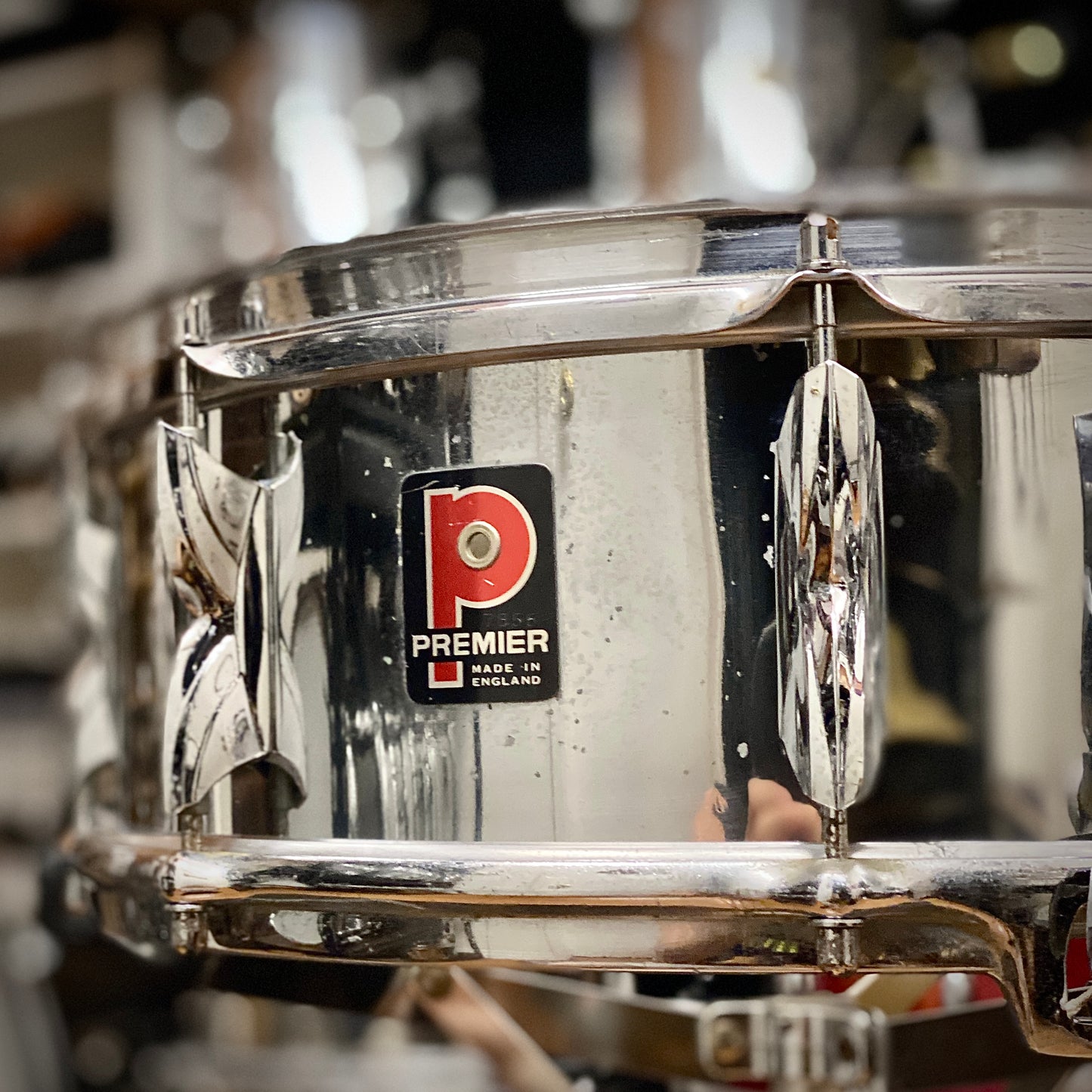 Premier 5x14 “All Metal” Aluminum Snare Drum – 1970s