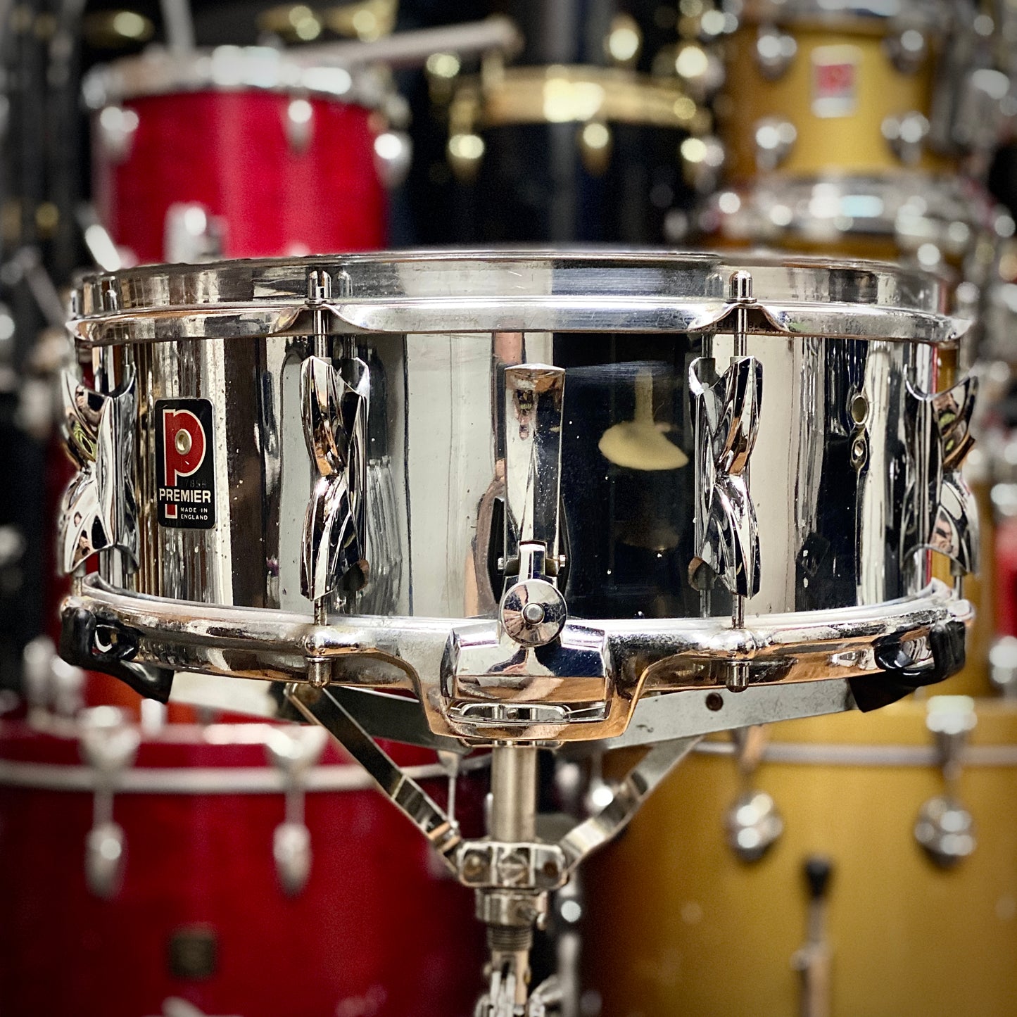 Premier 5x14 “All Metal” Aluminum Snare Drum – 1970s