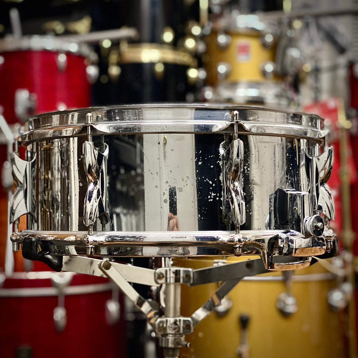Premier 5x14 “All Metal” Aluminum Snare Drum – 1970s
