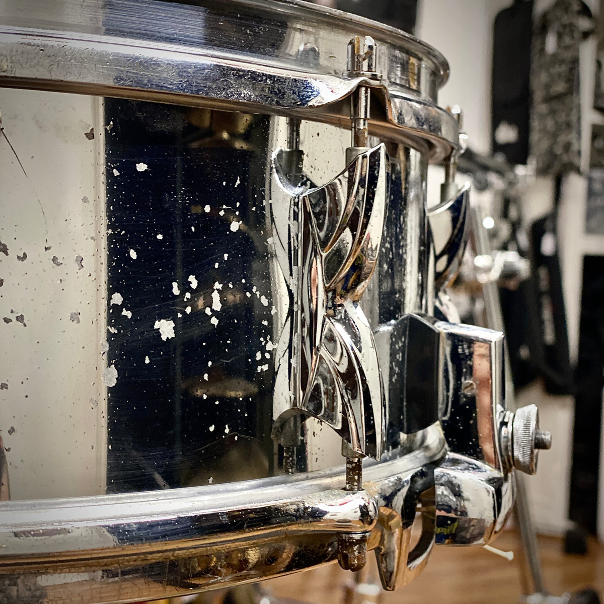 Premier 5x14 “All Metal” Aluminum Snare Drum – 1970s