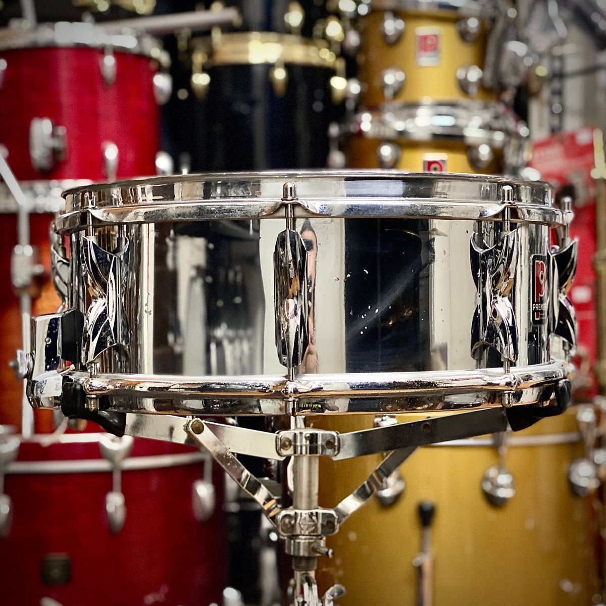 Premier 5x14 “All Metal” Aluminum Snare Drum – 1970s
